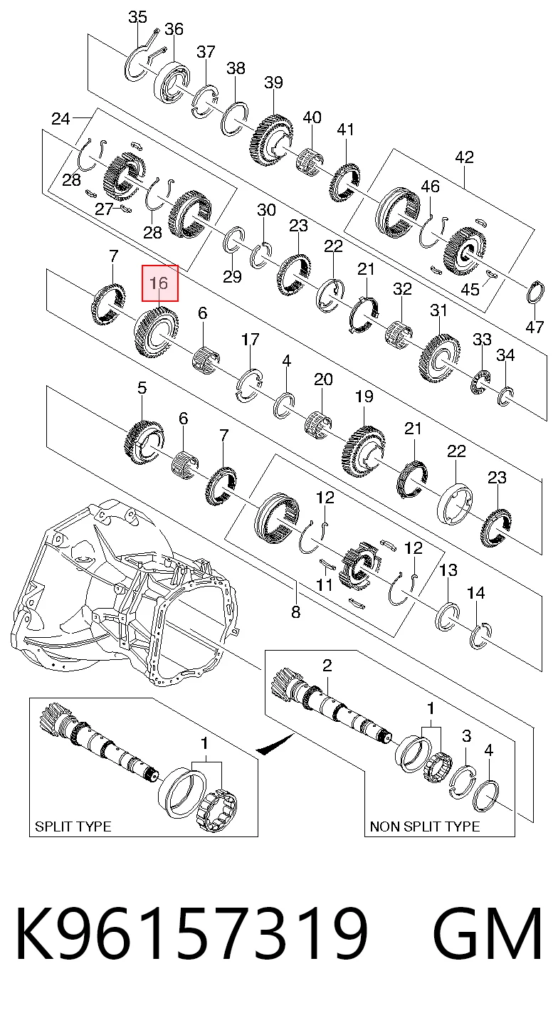 Шестерня 3-ї передачі, ведена Peugeot/Citroen 96157319 ціна, від 42.32 USD