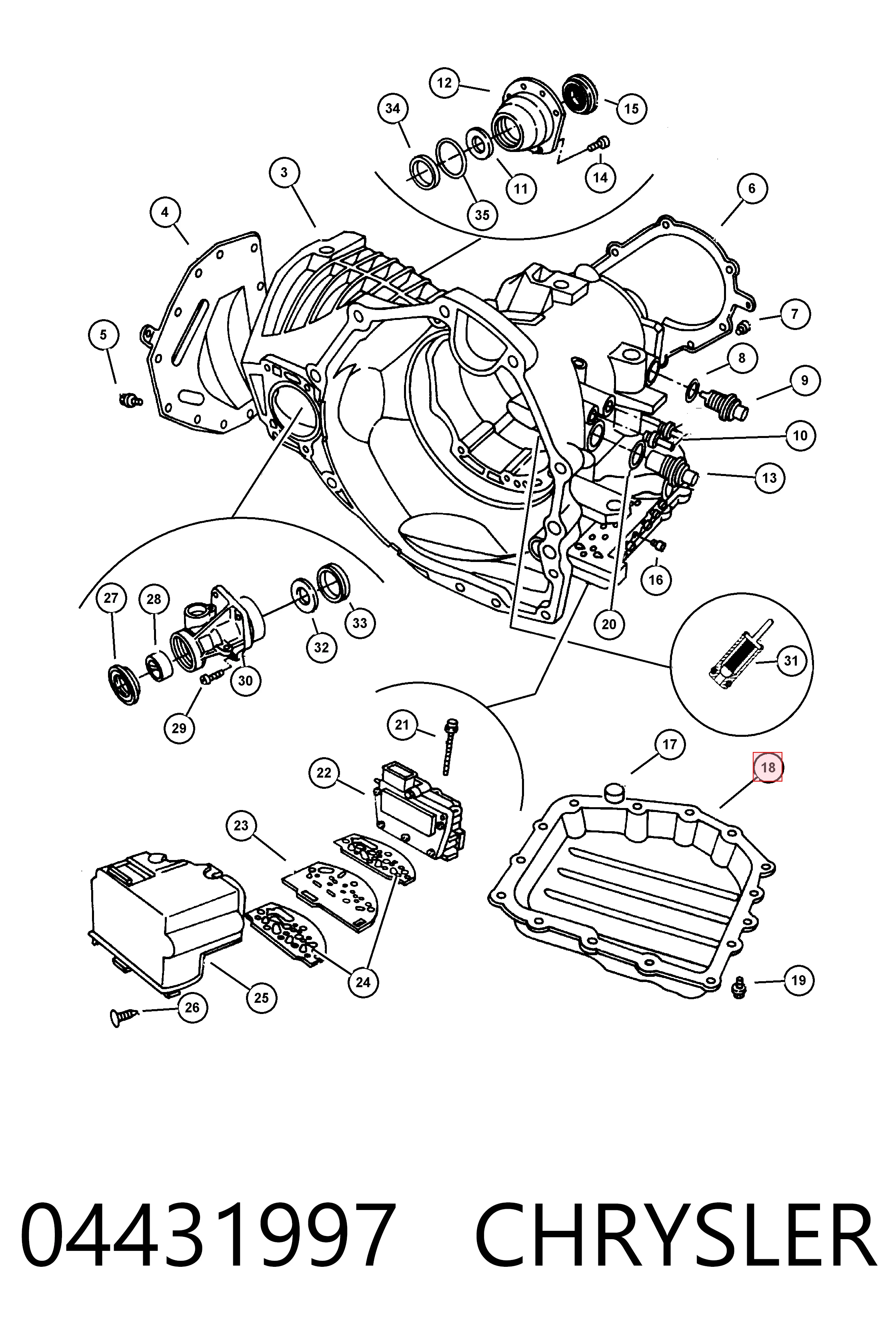 Піддон АКПП Fiat/Alfa/Lancia K04431997 ціна, від 32.97 USD
