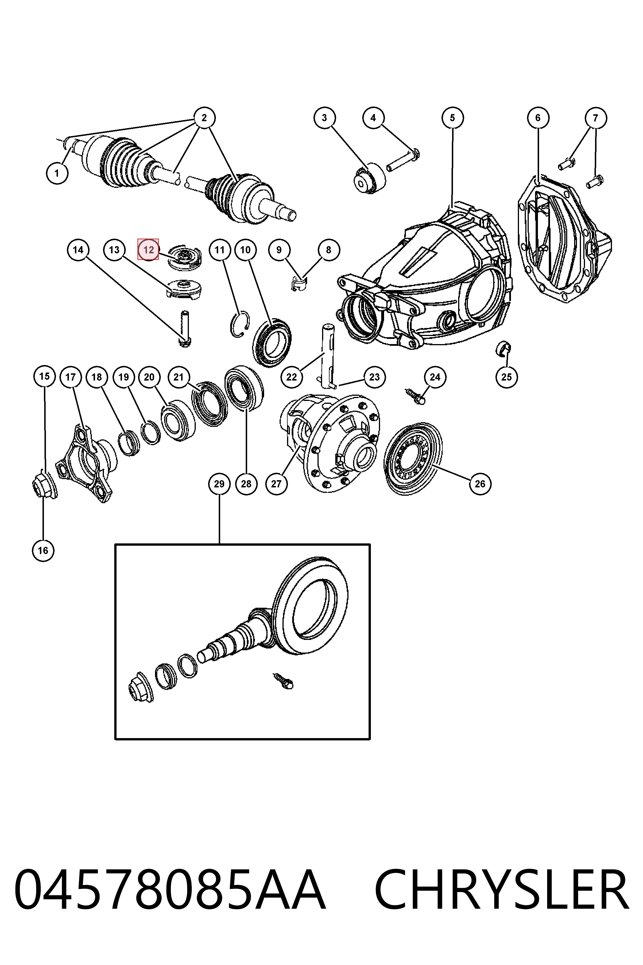 04578085AA Chrysler 