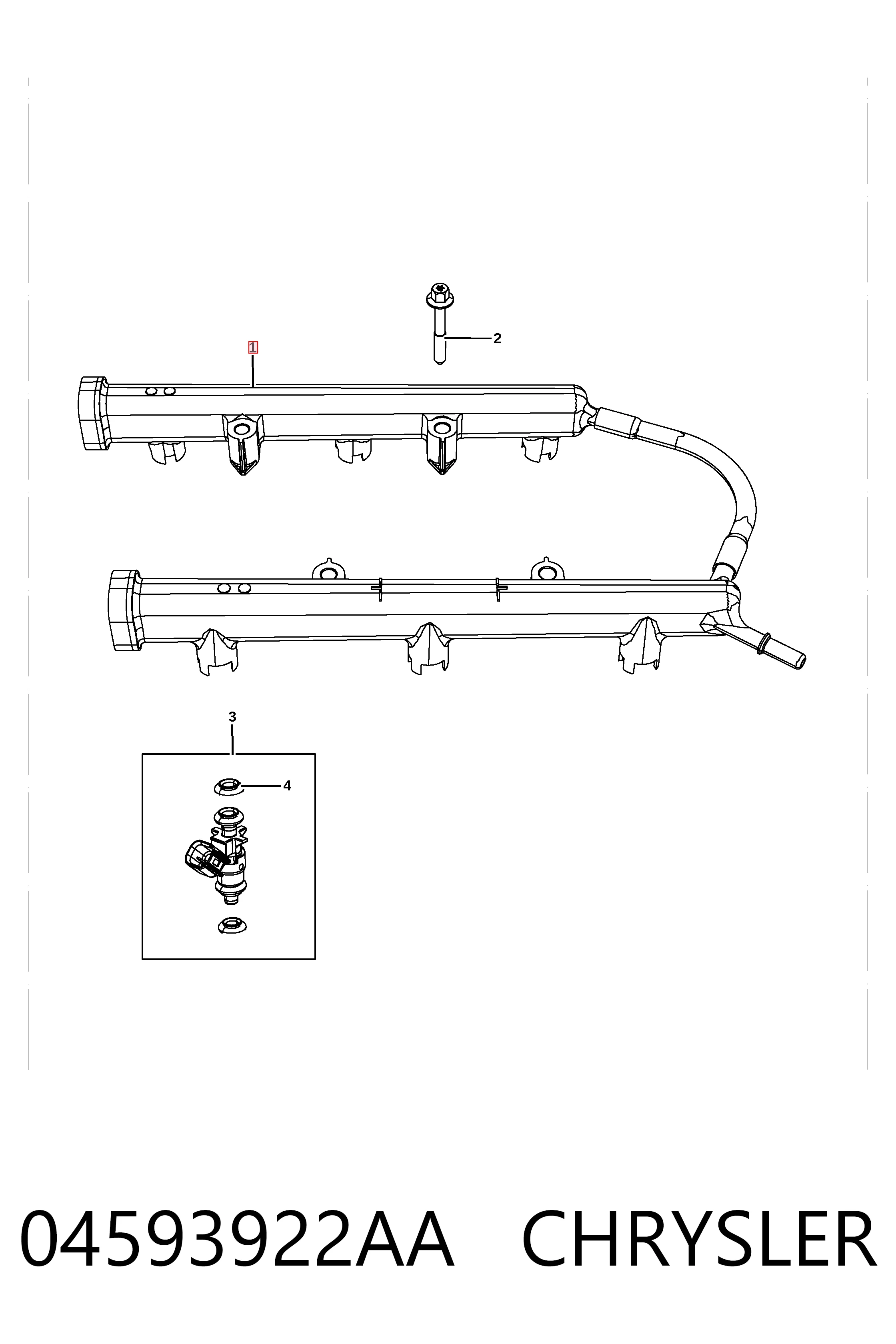 K04593922AA Fiat/Alfa/Lancia Розподільник палива