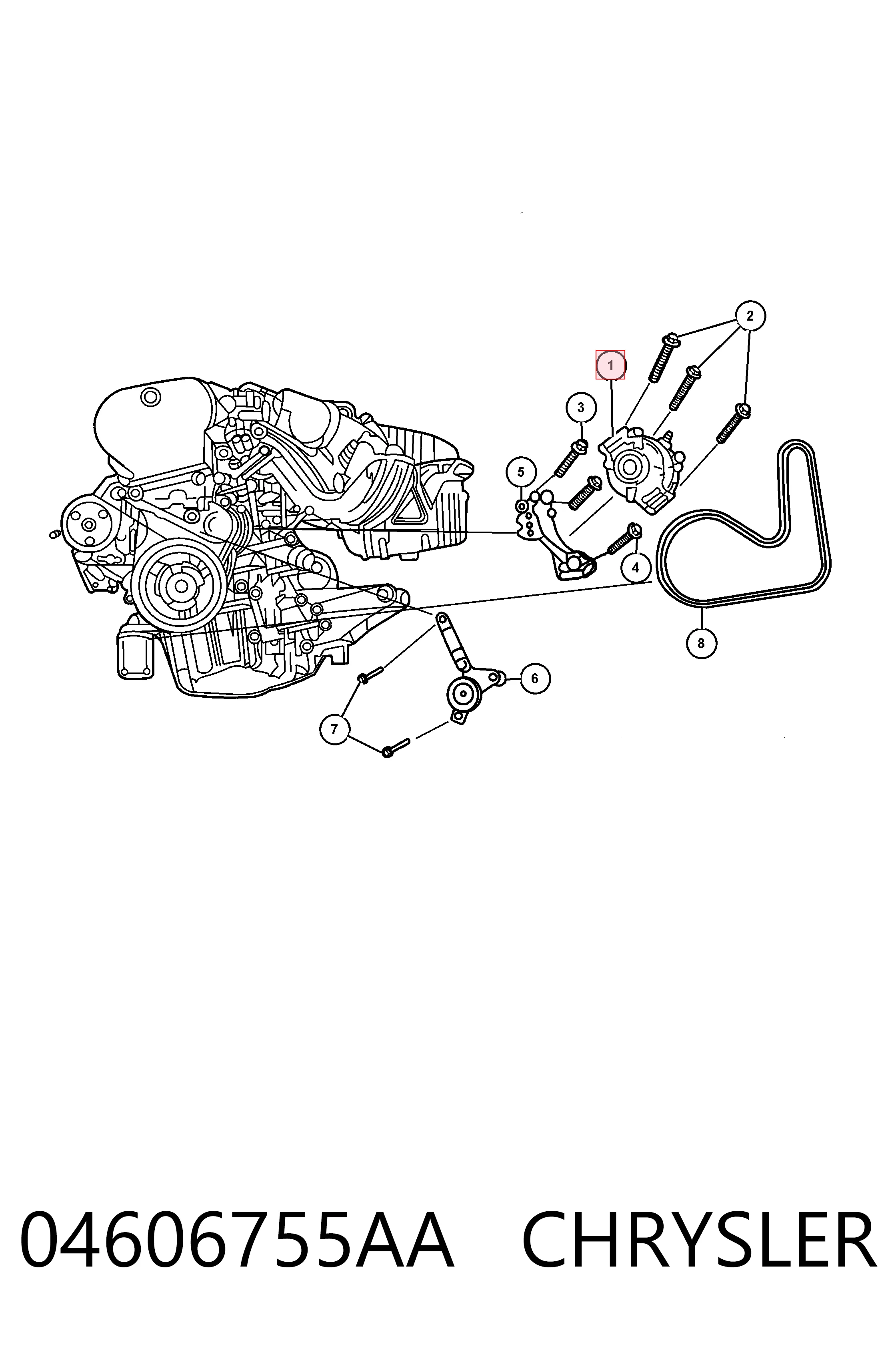 Купити K04606755AB Fiat/Alfa/Lancia Генератор