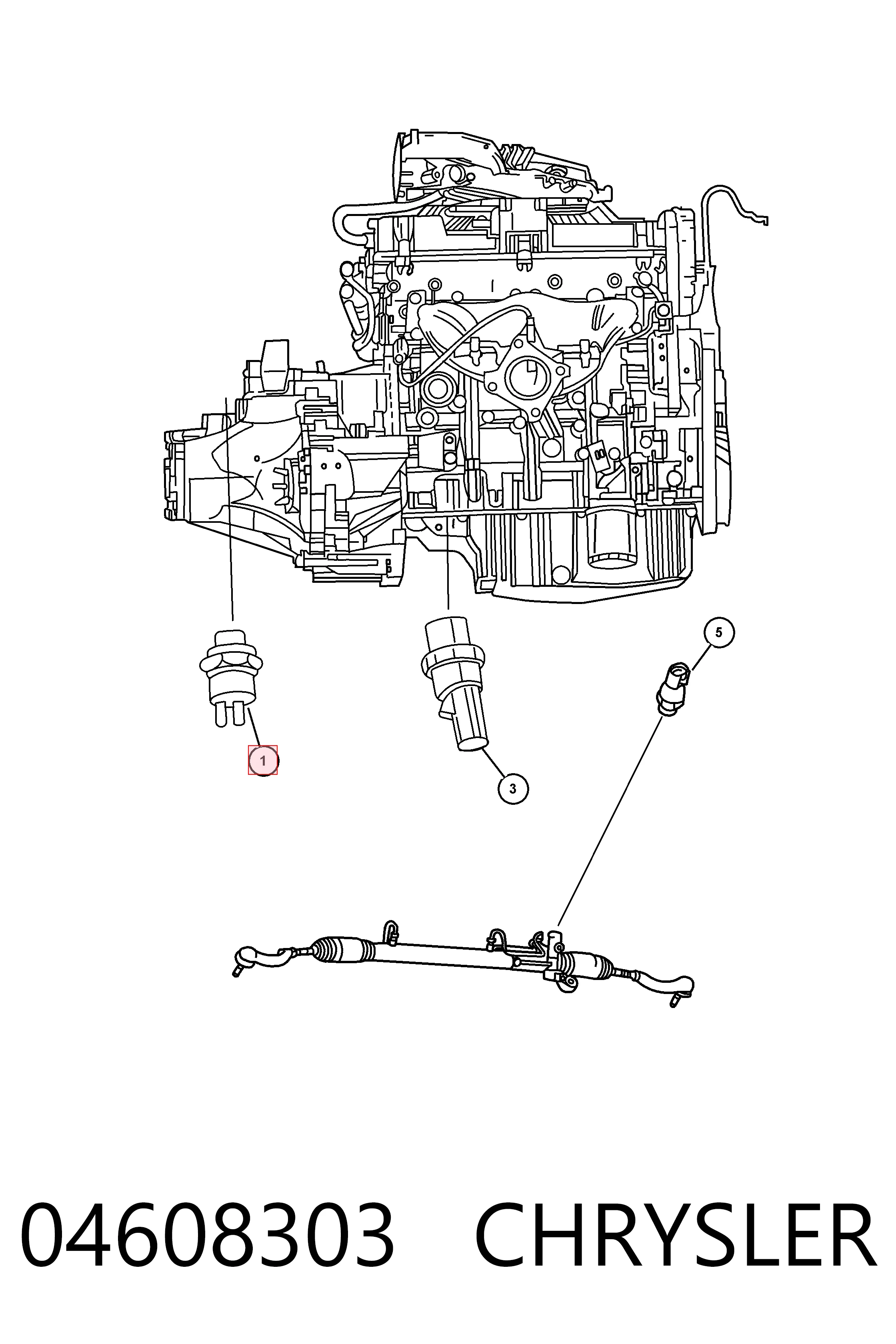 Манометри (показник тиску масла) Mitsubishi 04608303AB ціна, від 6.09 USD