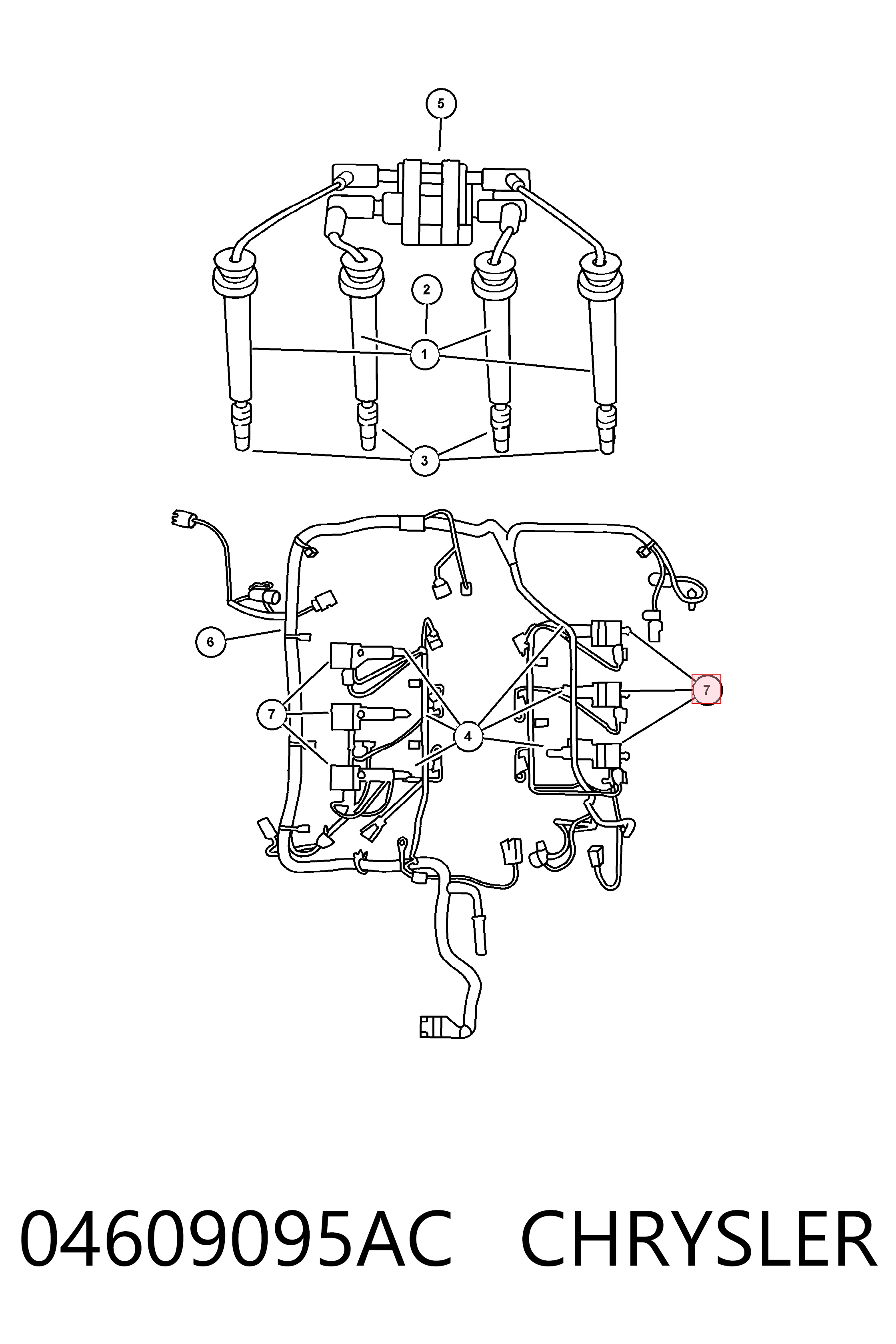 Котушка Fiat/Alfa/Lancia K04609095AC
