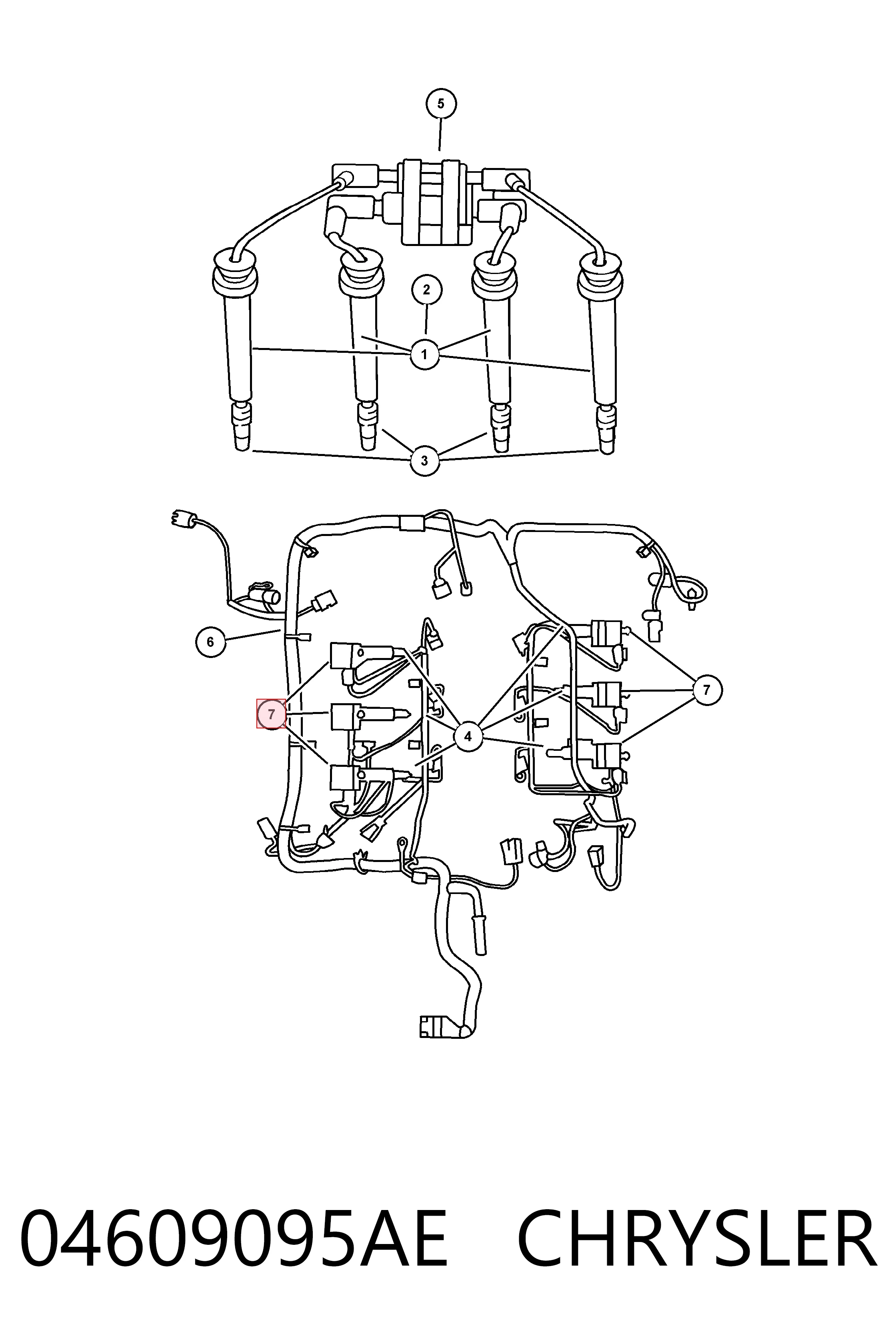 K04609095AC Fiat/Alfa/Lancia Котушка запалювання