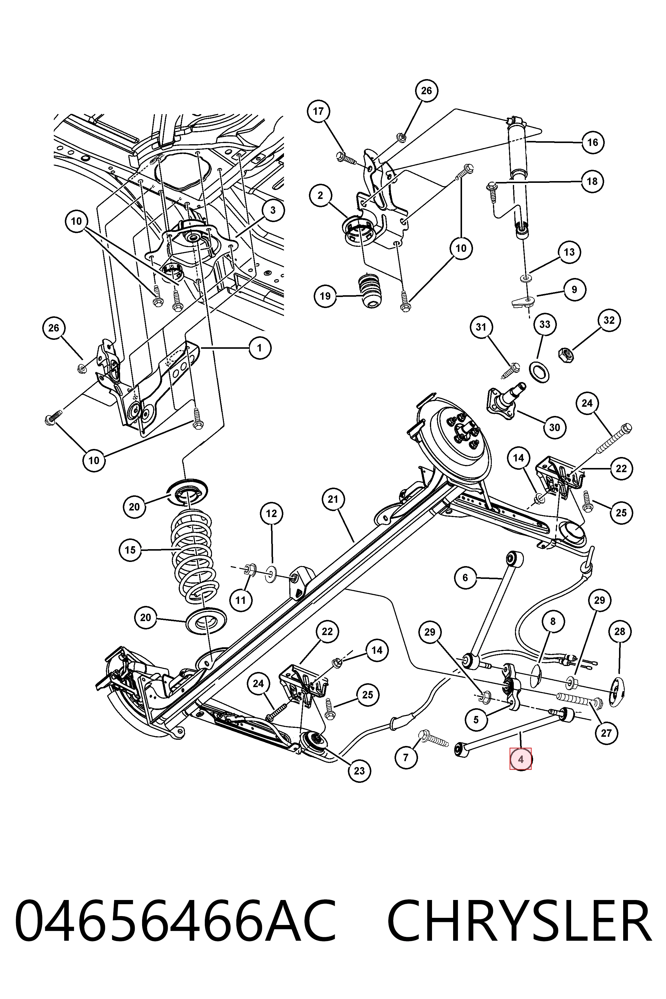Задня поперечна тяга Moog CK620665 ціна, від 31.13 USD