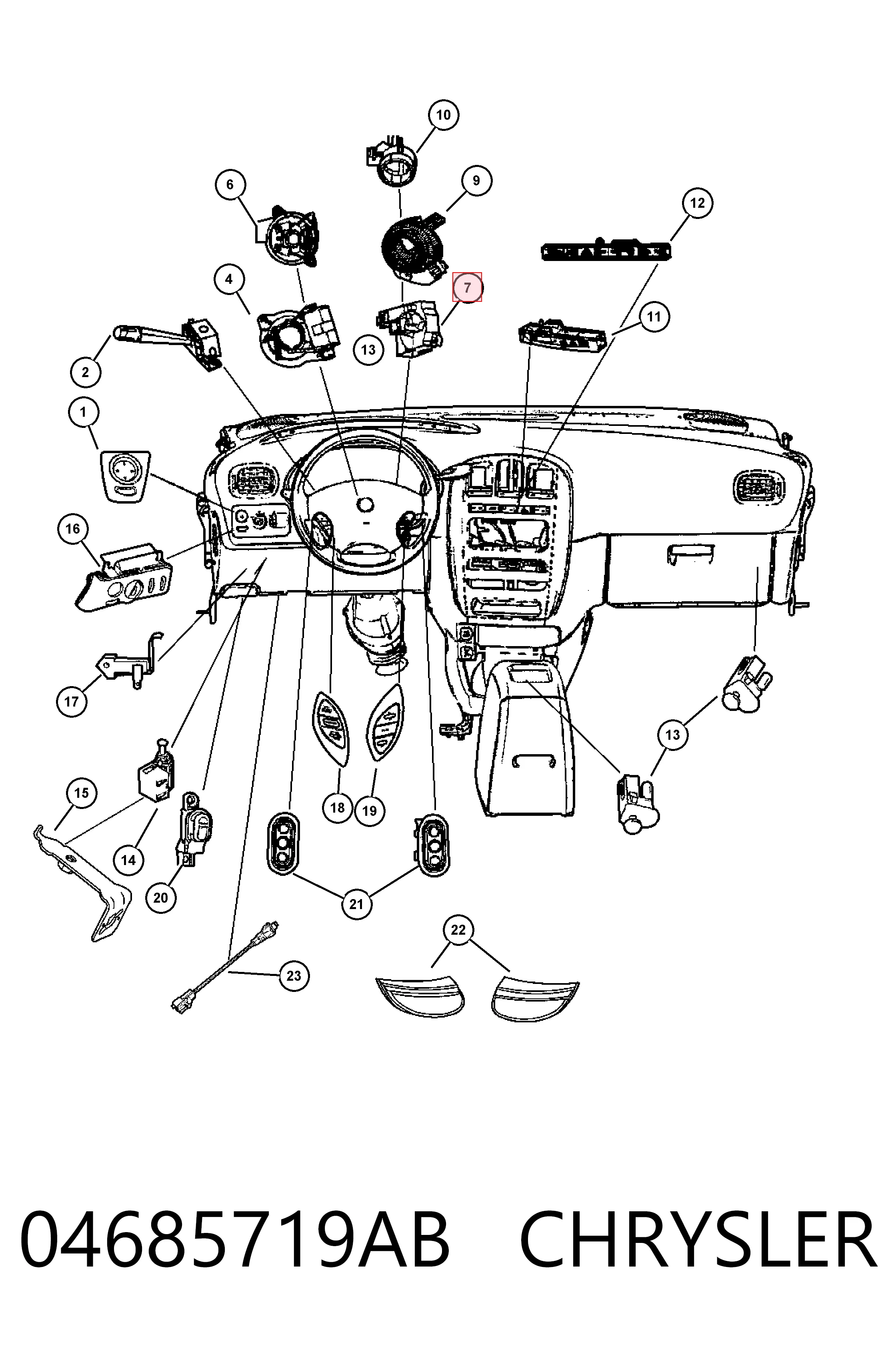 04685719AB Chrysler 