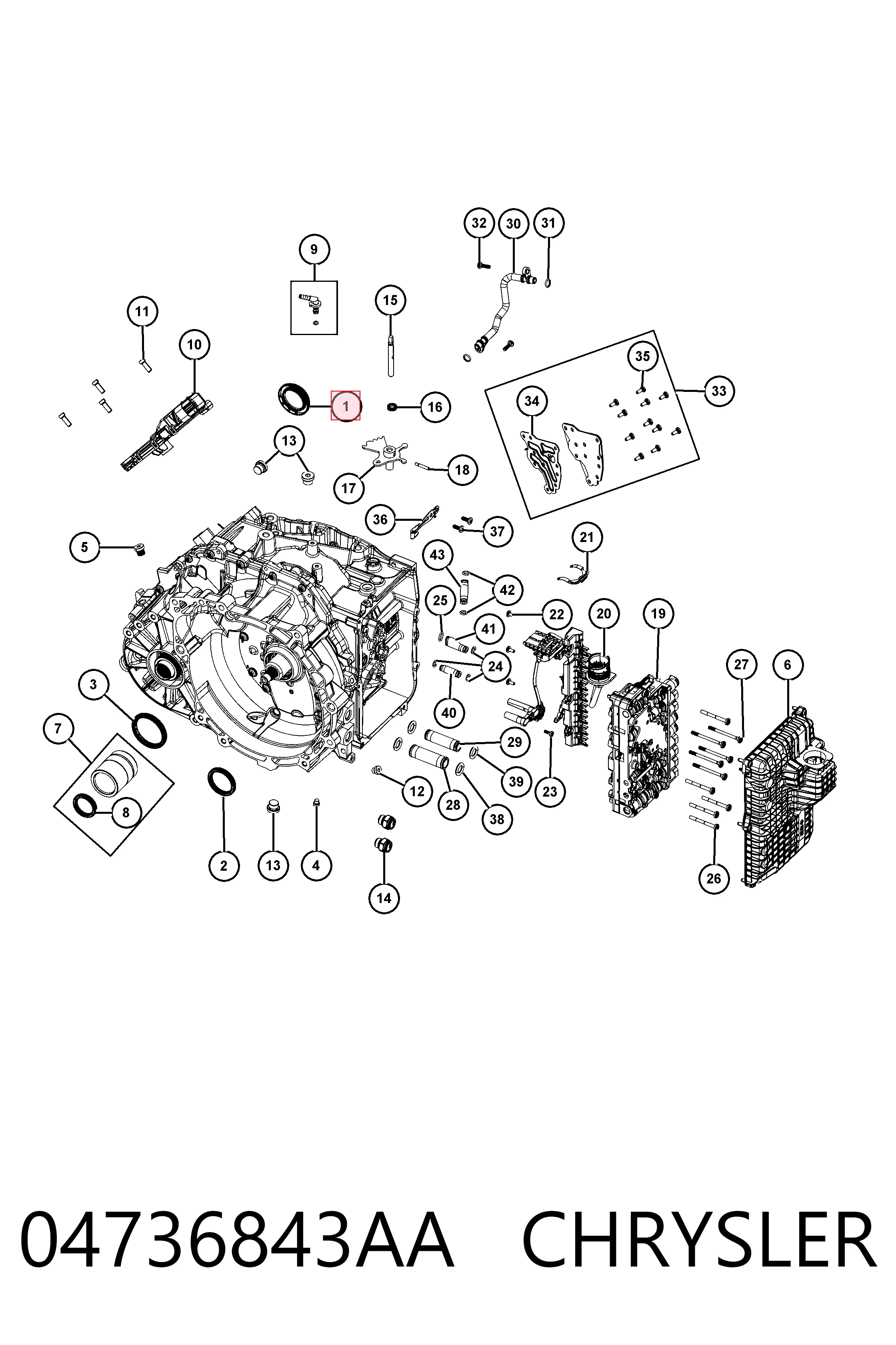 04736843AA Chrysler 
