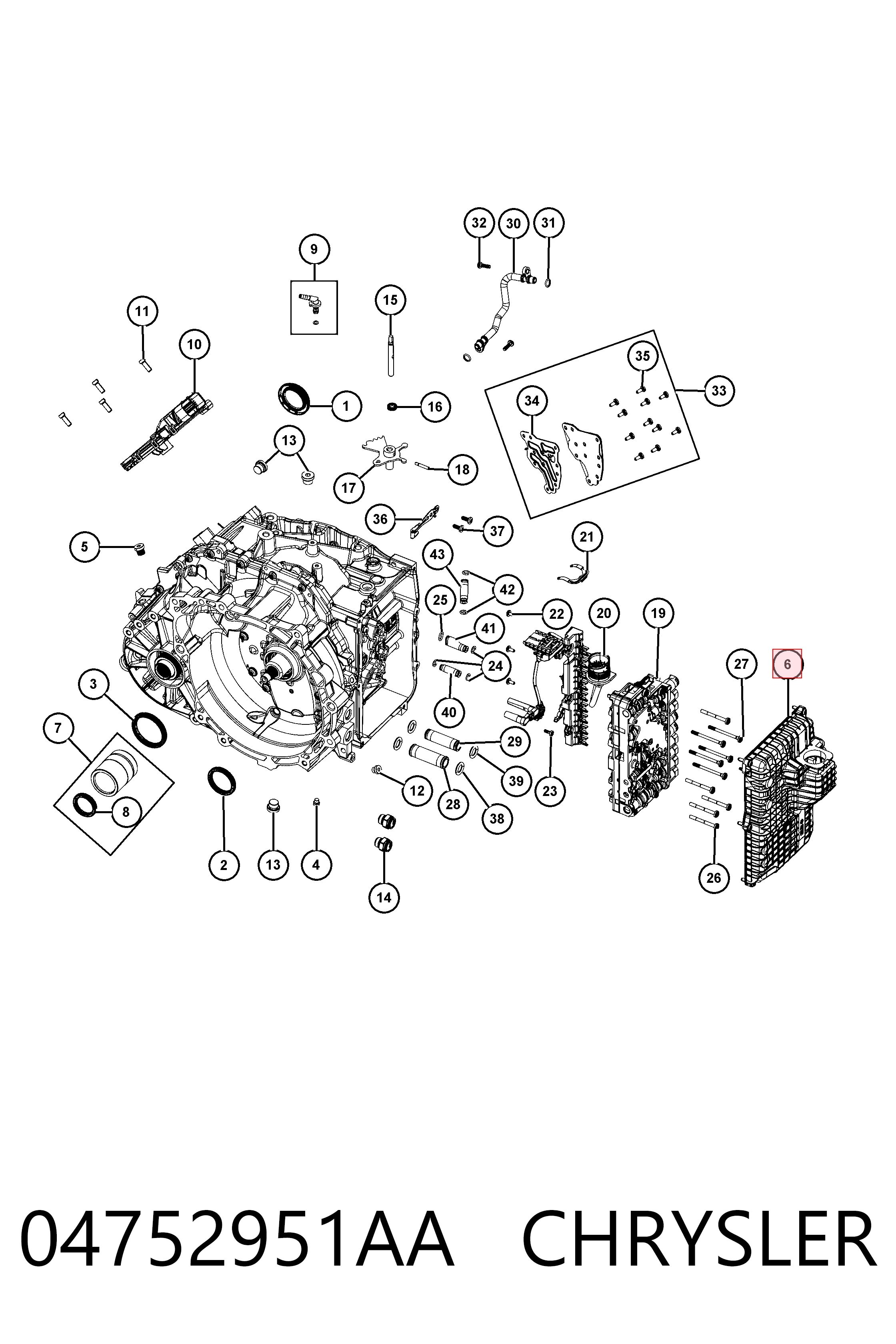 04752951AA Chrysler Піддон АКПП