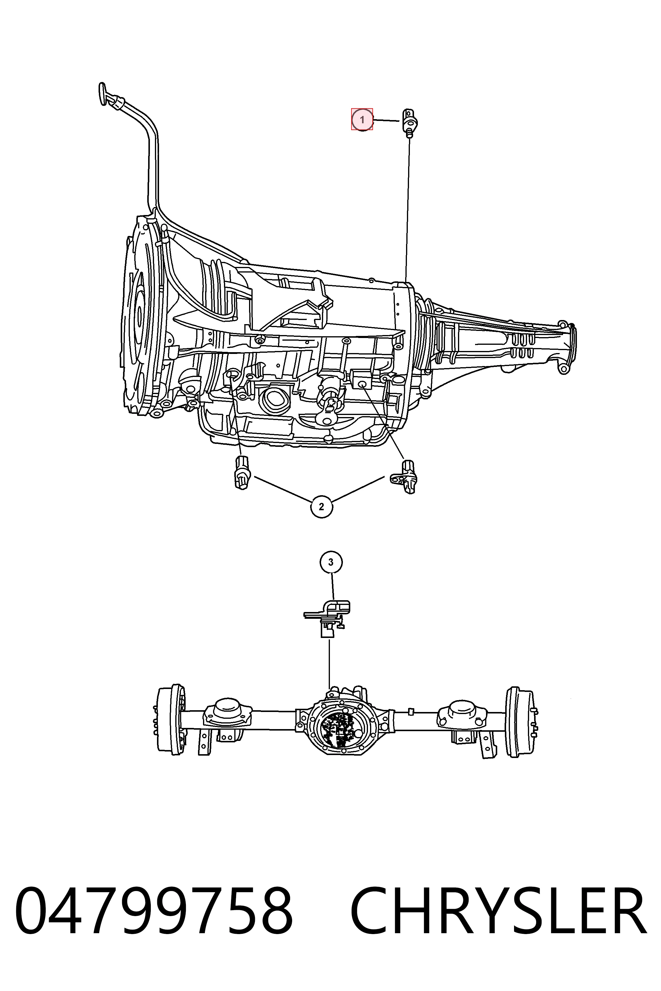 04799758 Chrysler Клапан тиску масла КПП