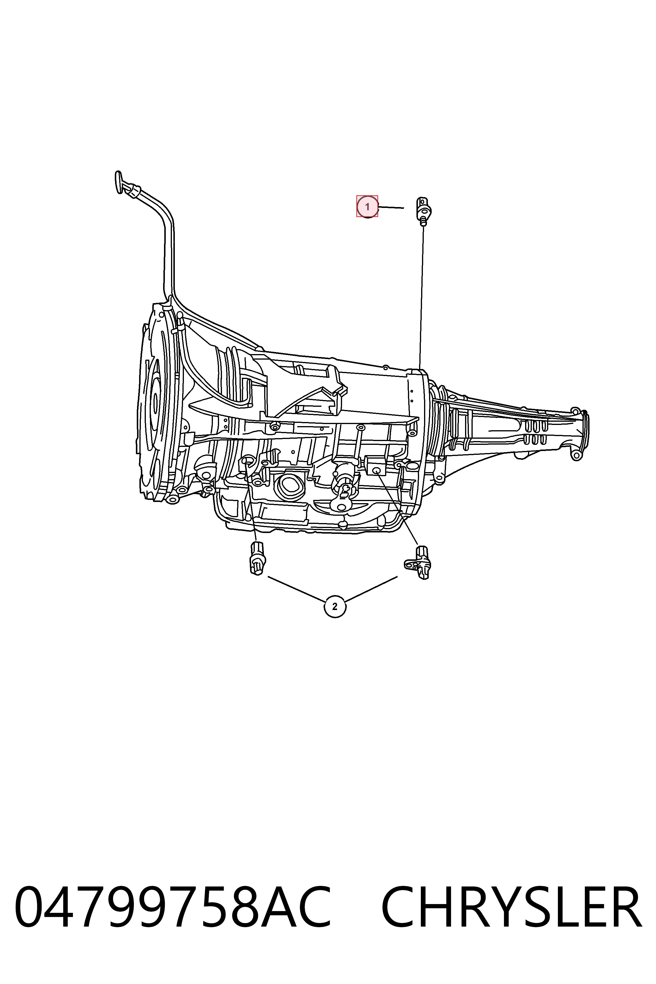 04799758AC Chrysler Клапан тиску масла КПП