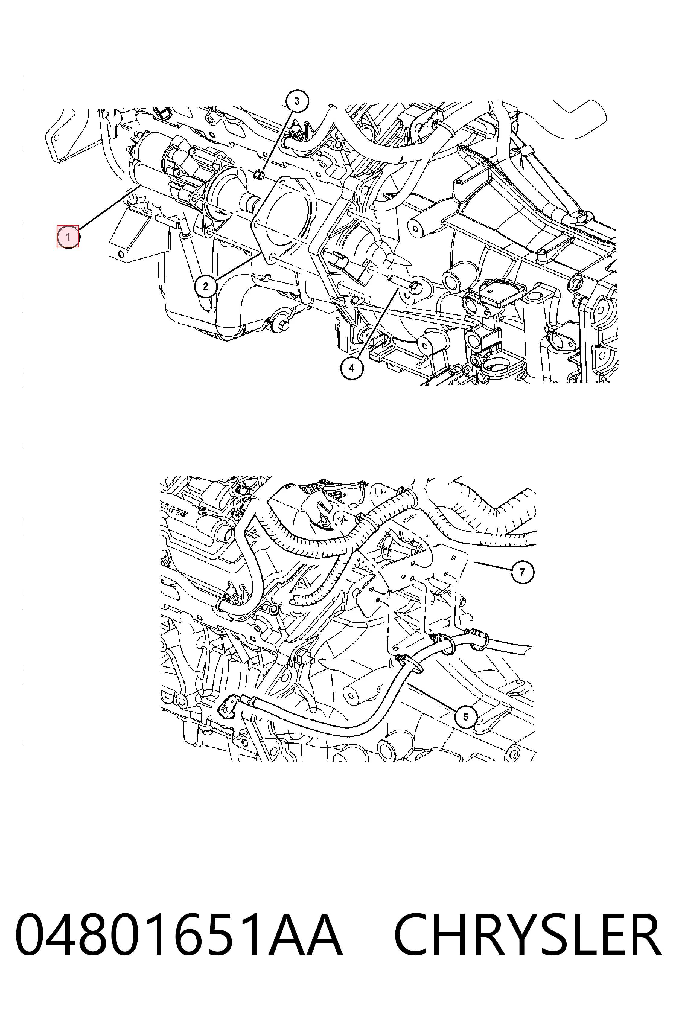 04801651AA Chrysler Стартер двигуна