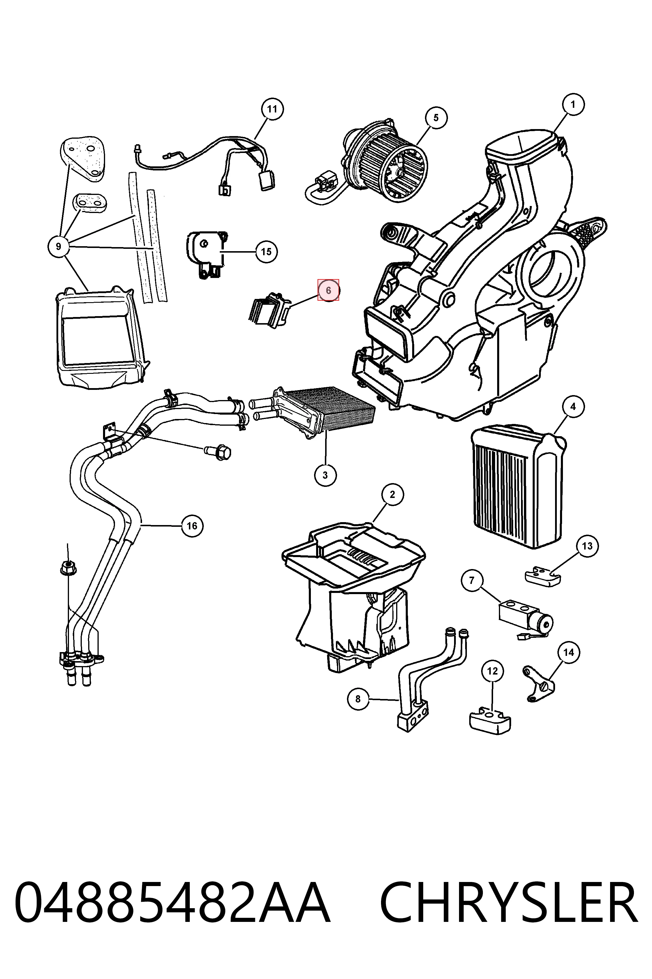 04885482AA Chrysler Регулятор оборотів пічки