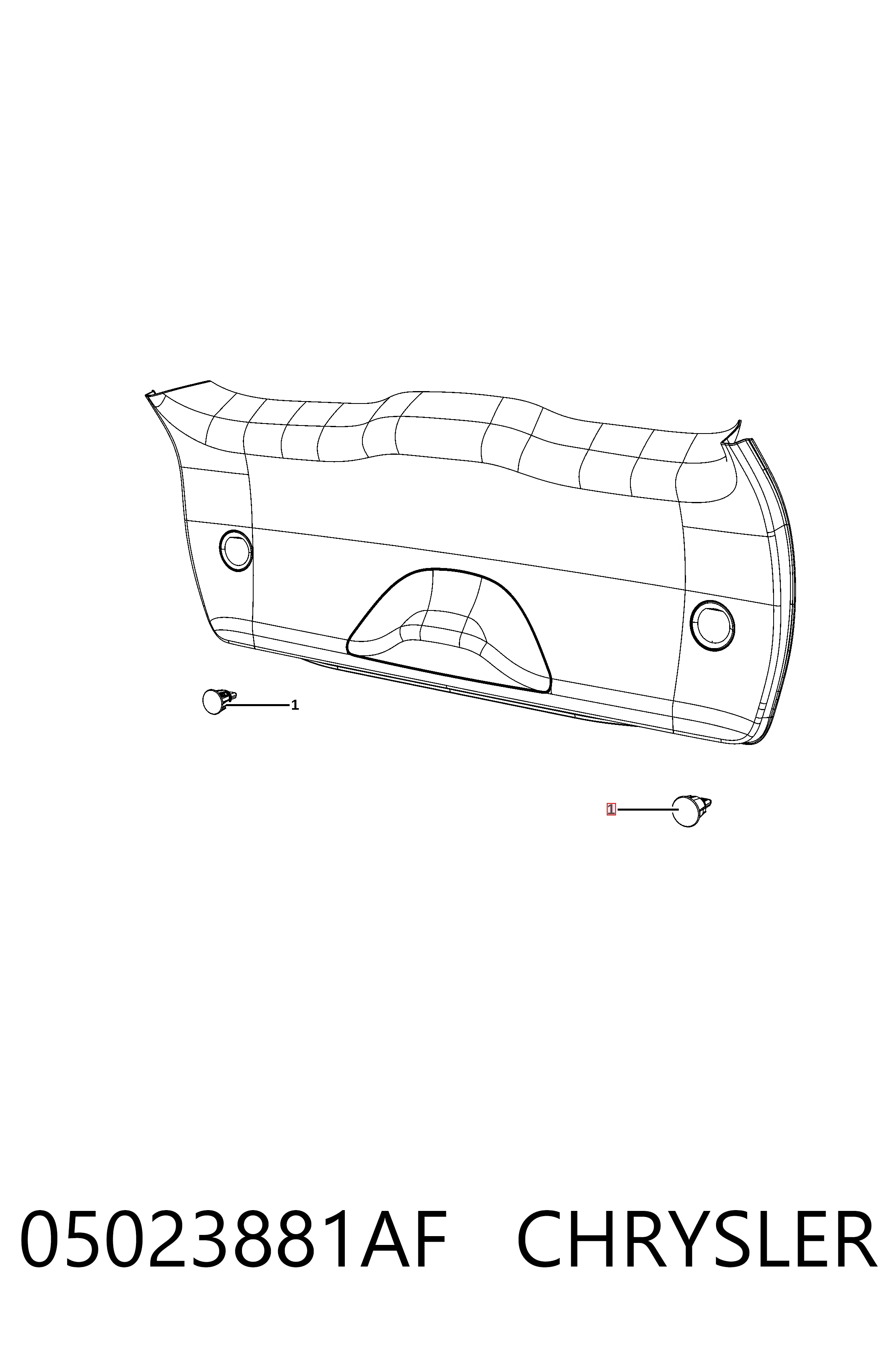 Плафон підсвітки багажного відсіку Fiat/Alfa/Lancia K05023881AD ціна, від 20.82 USD
