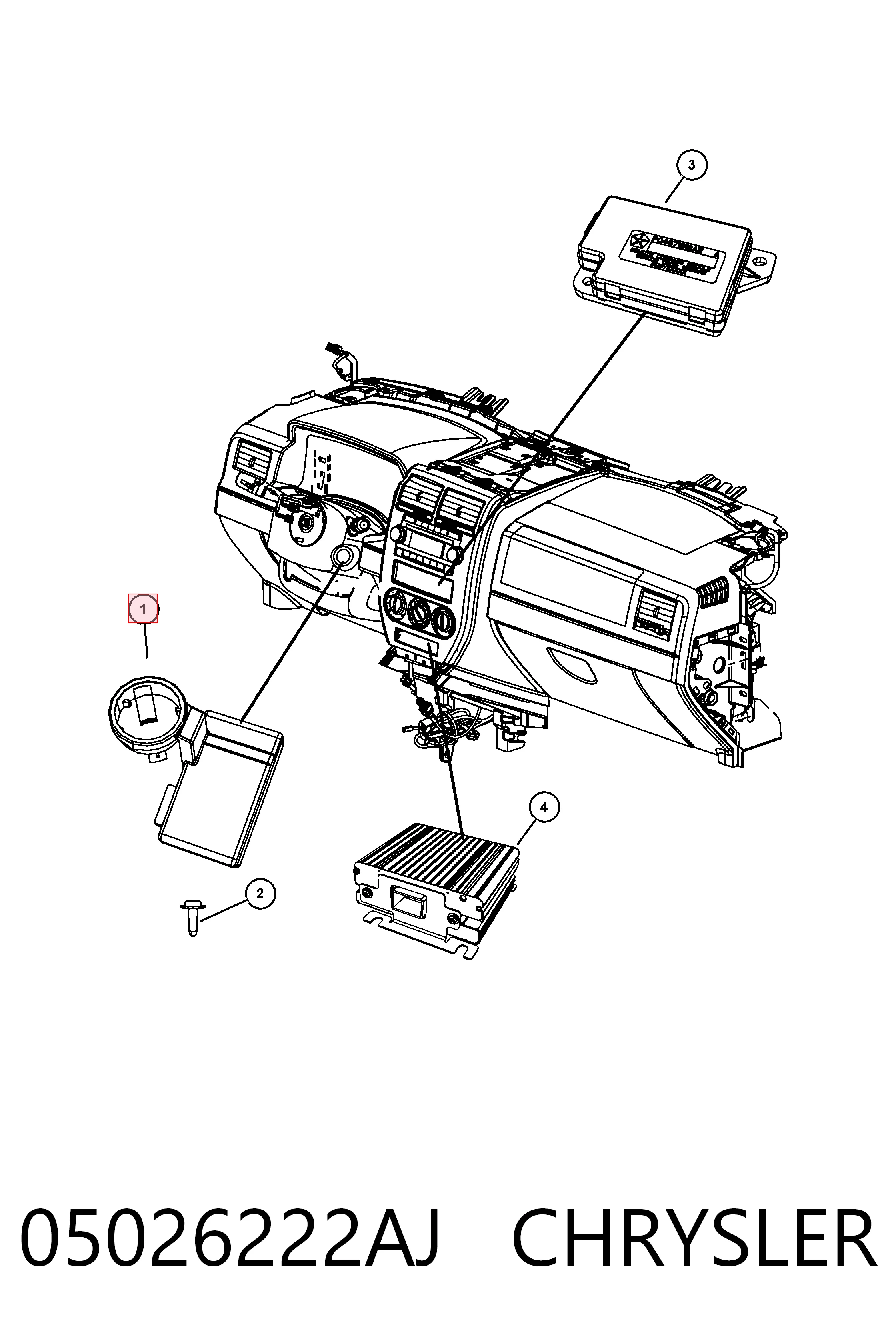 Купити K05026222AM Fiat/Alfa/Lancia Іммобілізатор