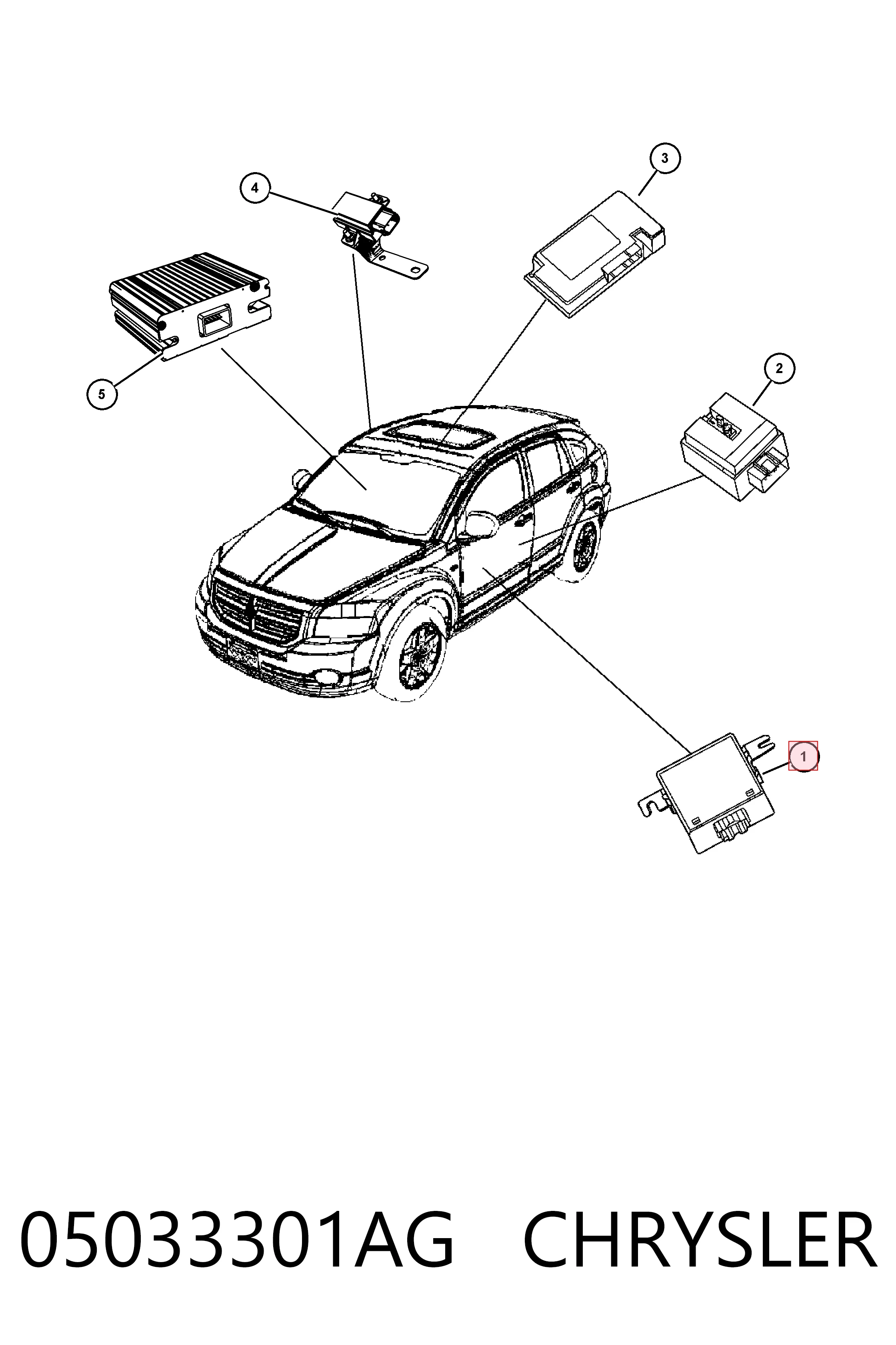 Купити K05033301AF Fiat/Alfa/Lancia Модуль керування (ЕБУ) повним приводом