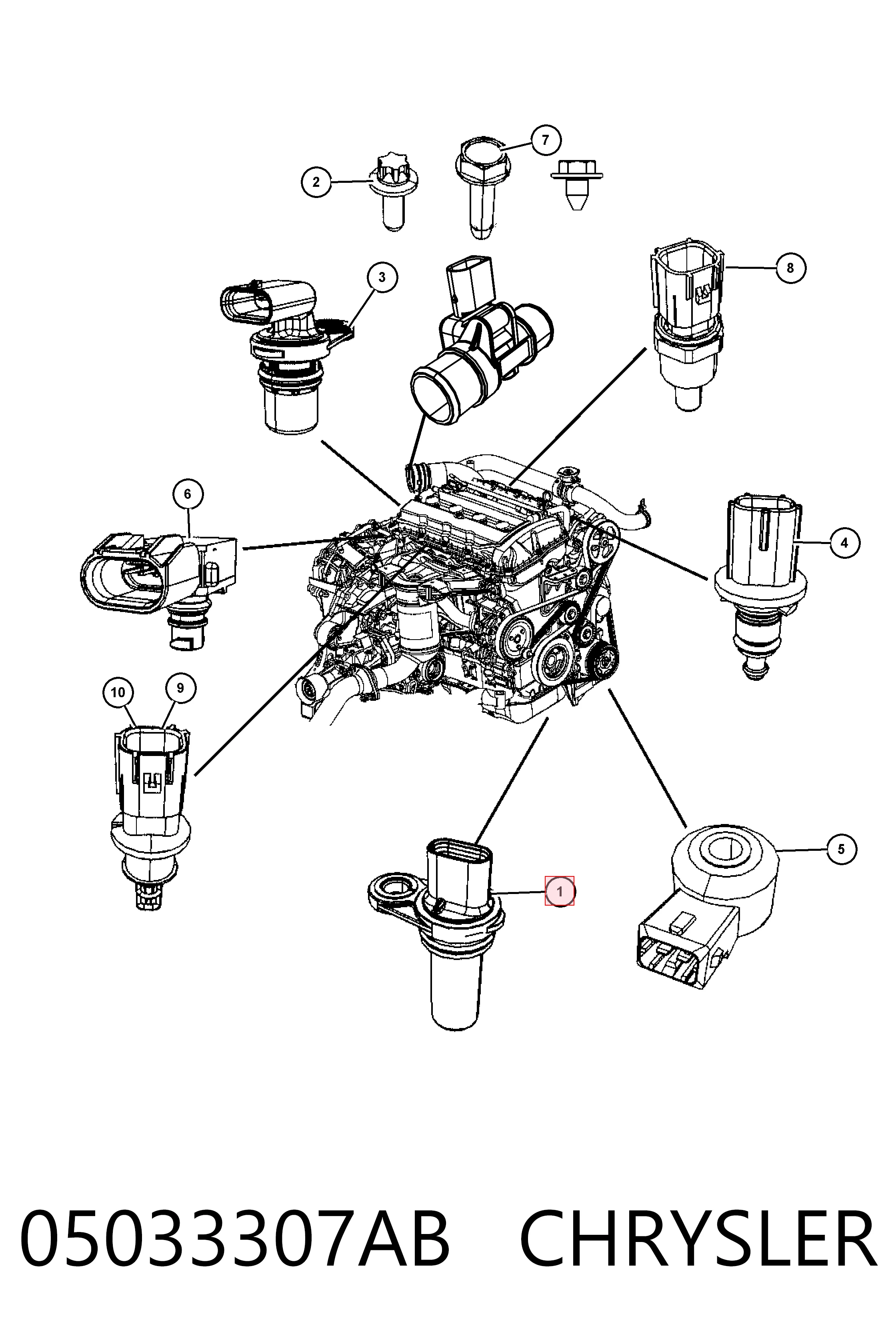 05033307AB Chrysler ДПКВ