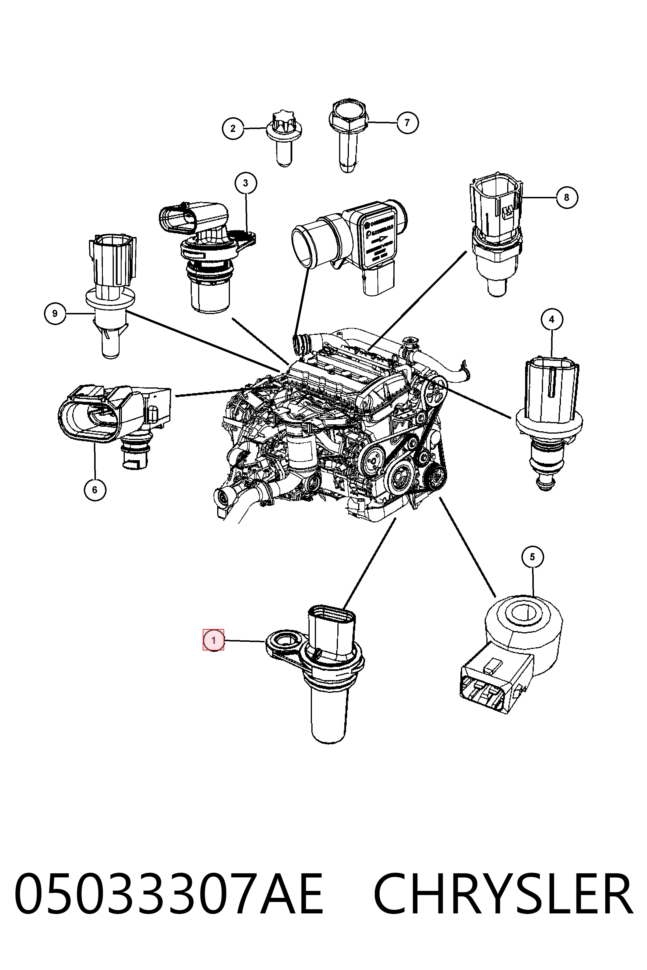 05033307AE Chrysler ДПКВ