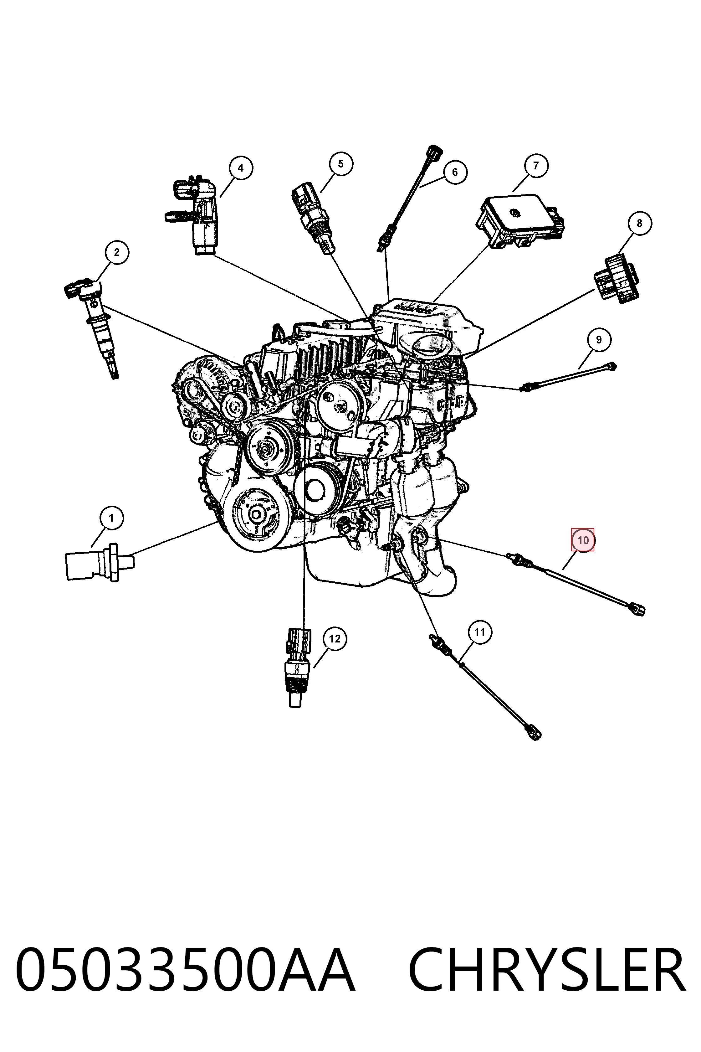 OSM142 Magneti Marelli Лямбдазонд, датчик кисню до каталізатора