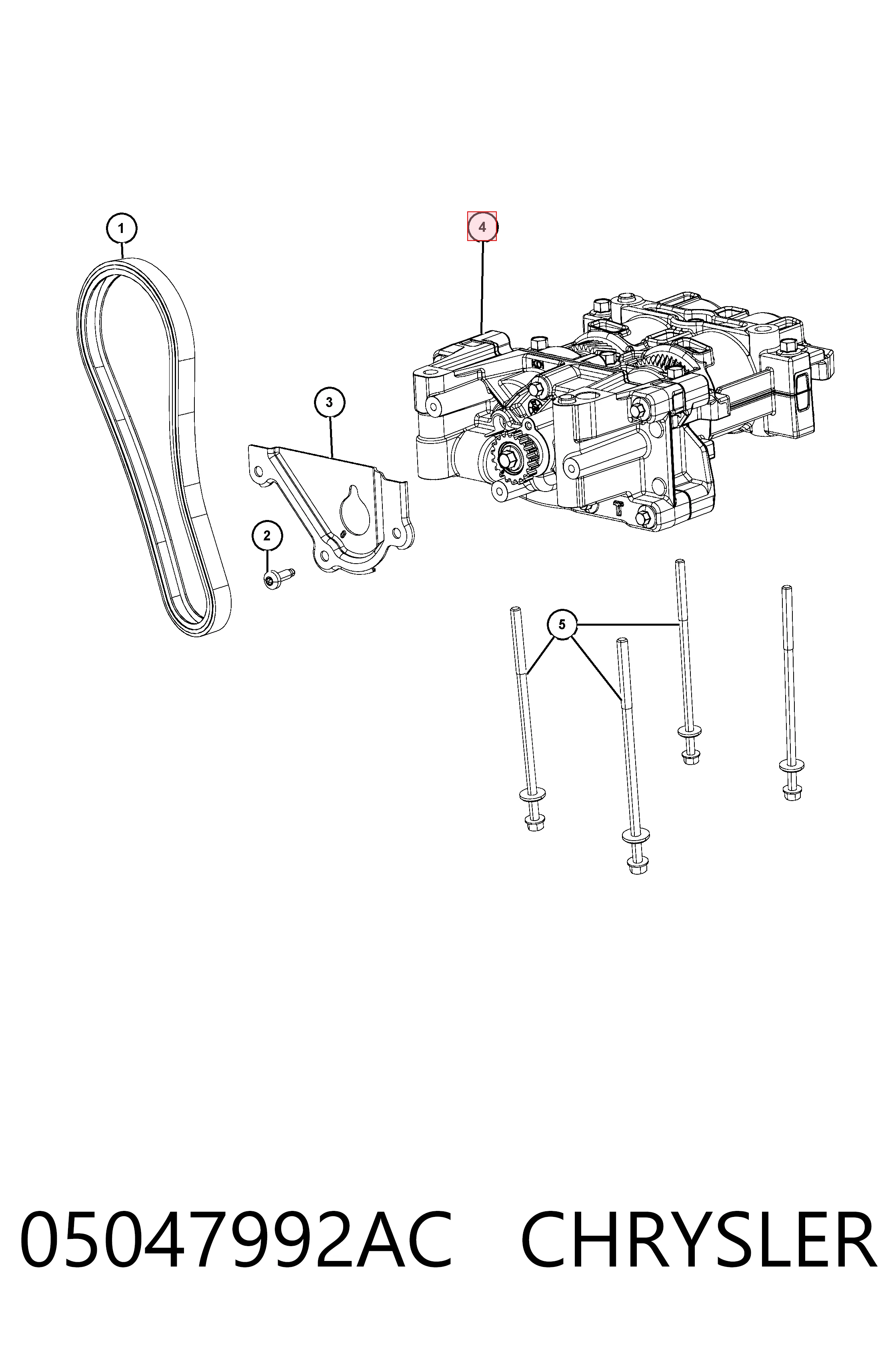 Балансувальний вал Fiat/Alfa/Lancia K05047992AB ціна, від 101.35 USD