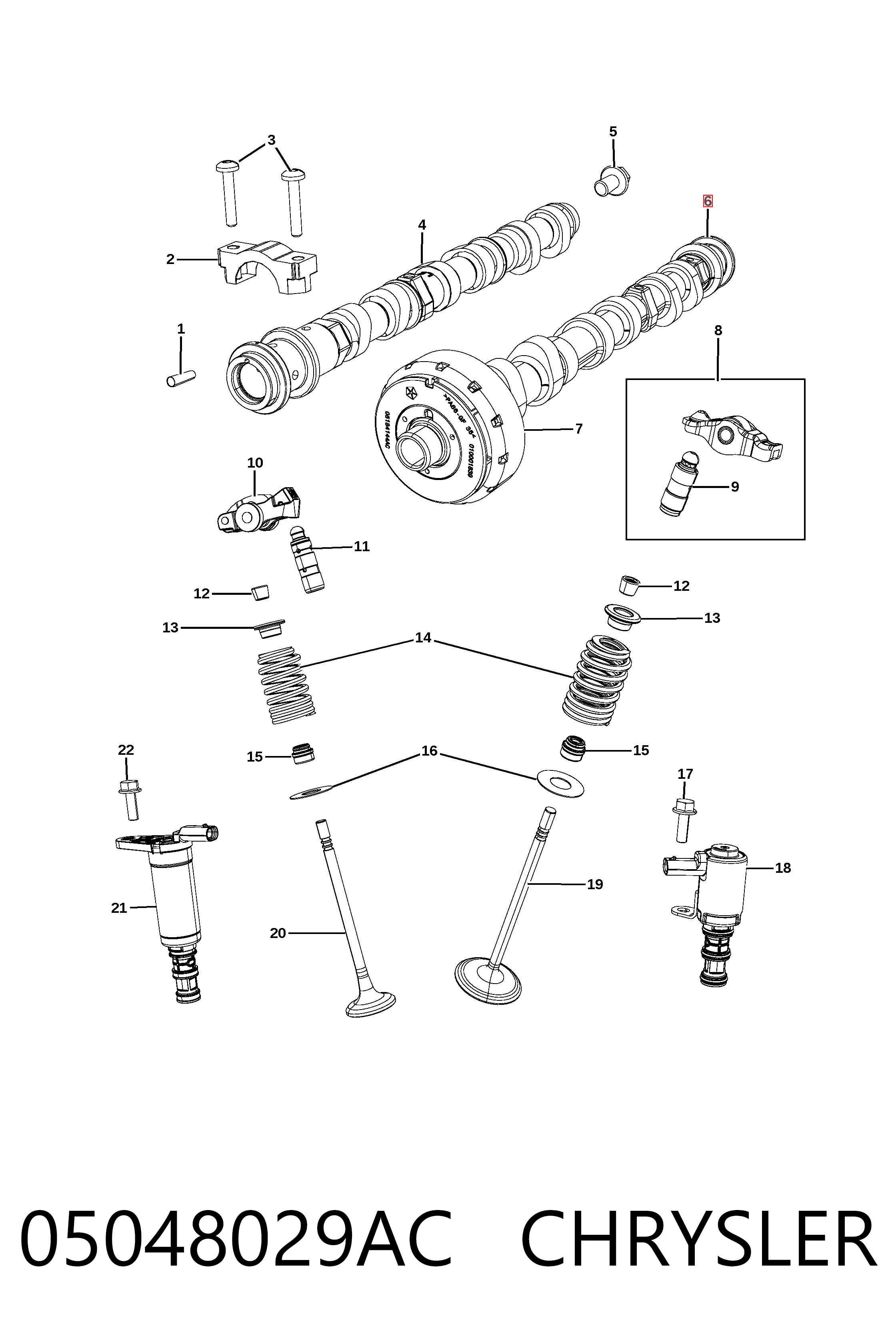 Купити K05048029AB Fiat/Alfa/Lancia 