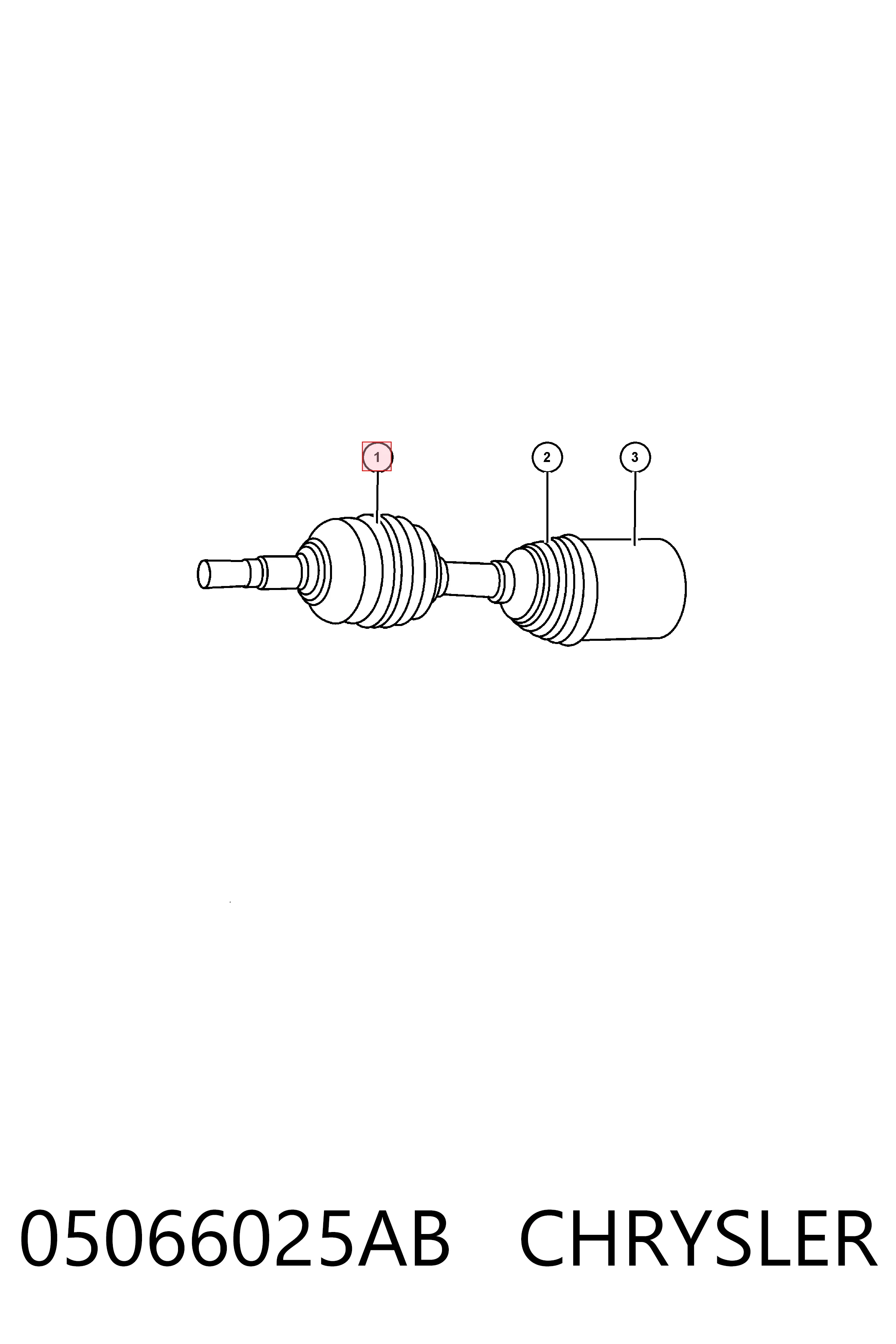Купити K05066025AB Fiat/Alfa/Lancia Пильник шарніра приводу