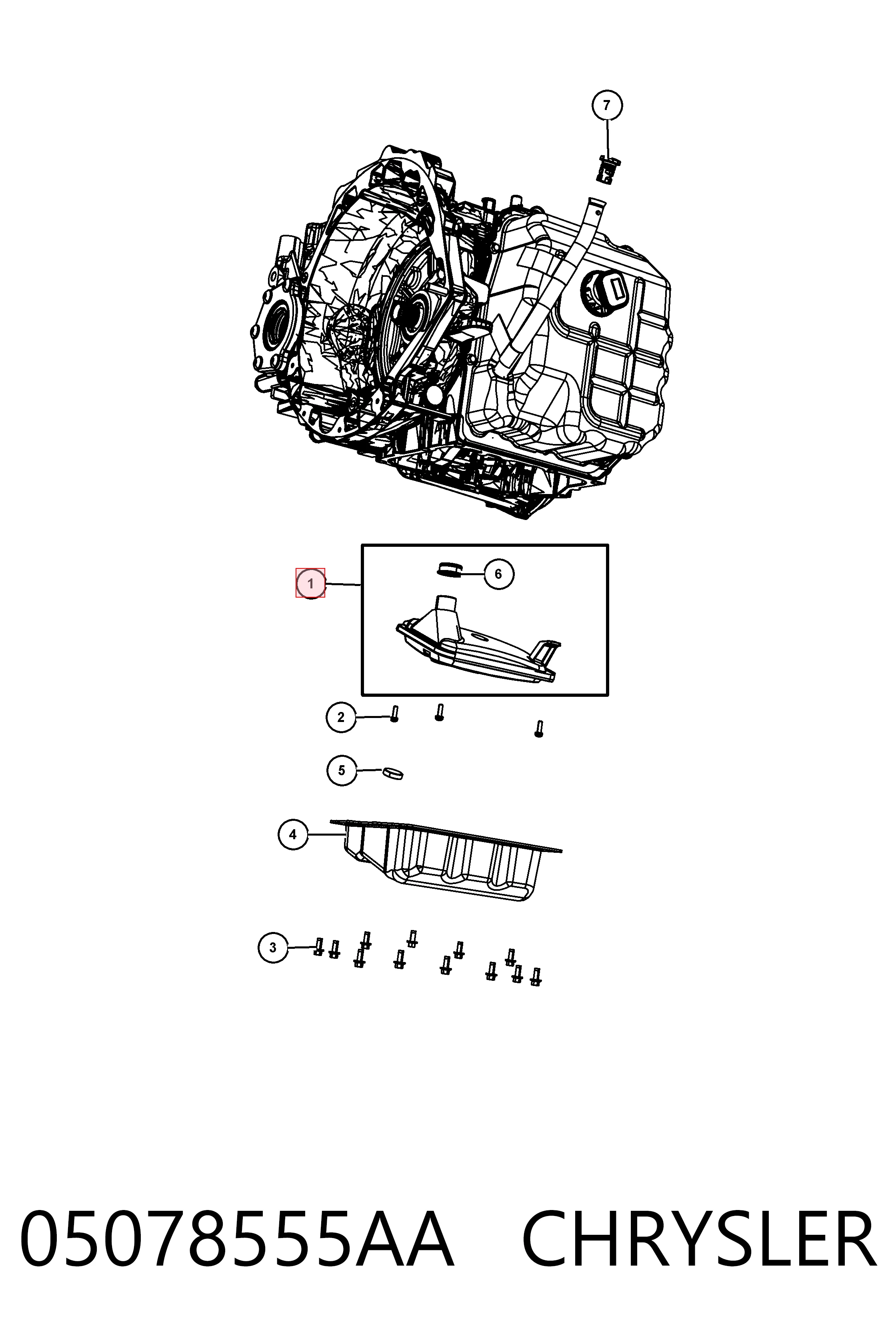 05078555AA Chrysler Масло в коробку автомат