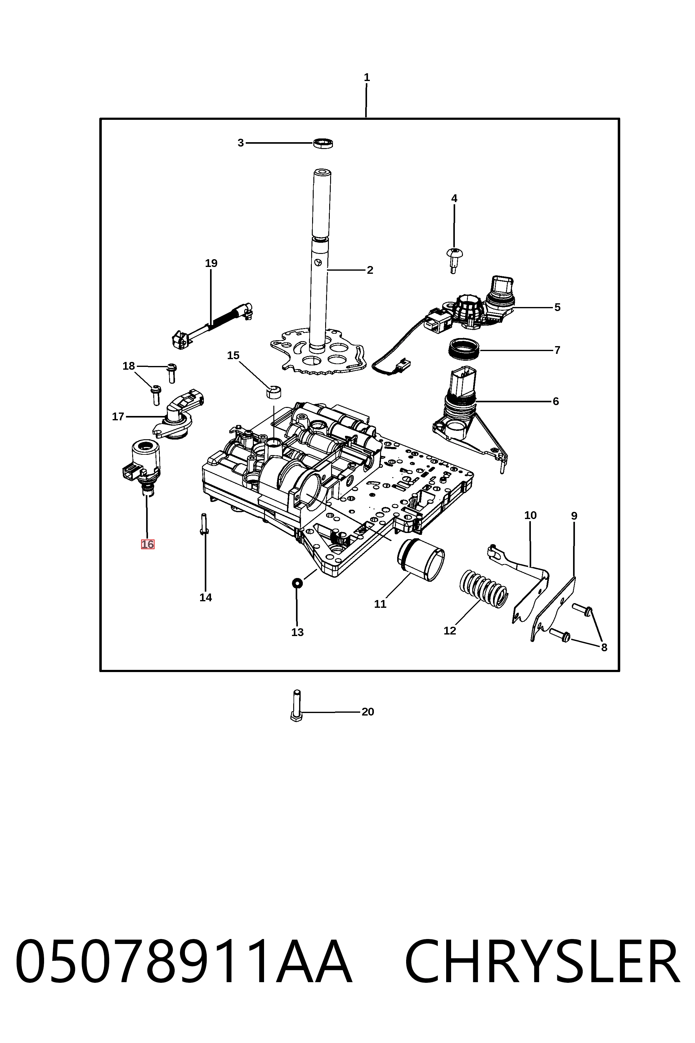 05078911AA Chrysler 