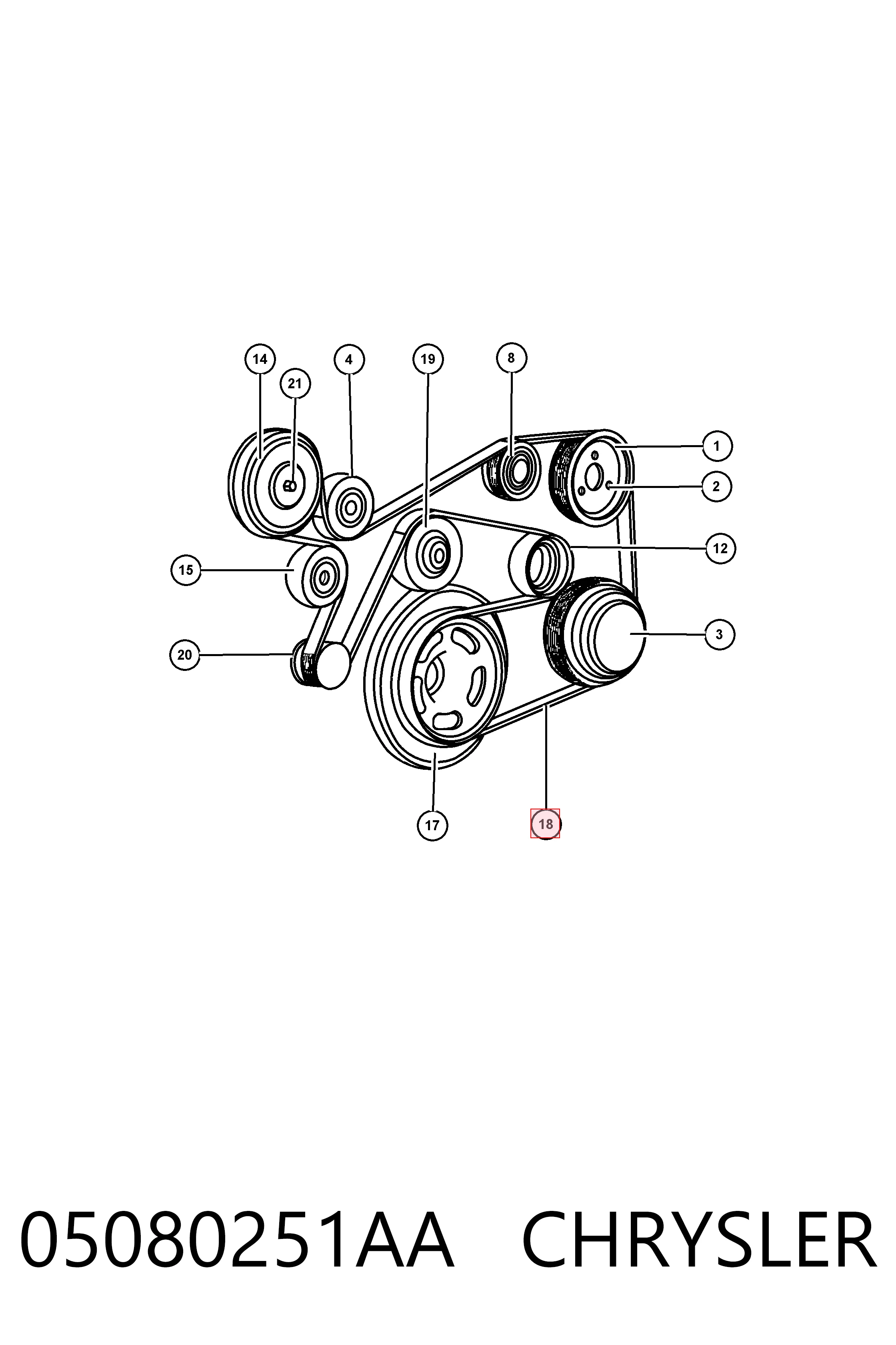 Купити 6L2Z8620A Ford Ремінь генератора