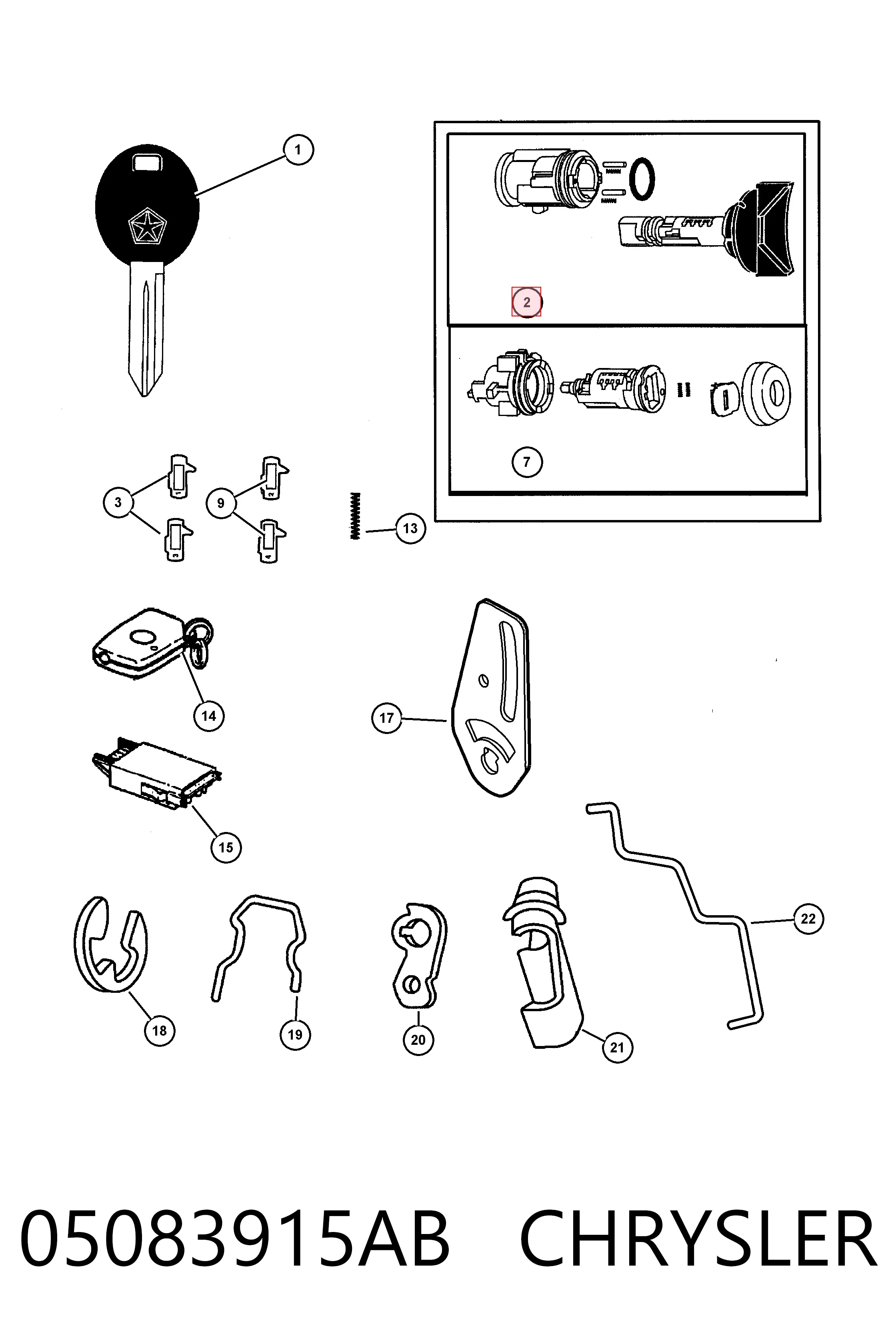 K04723481 Fiat/Alfa/Lancia Контактна група замка