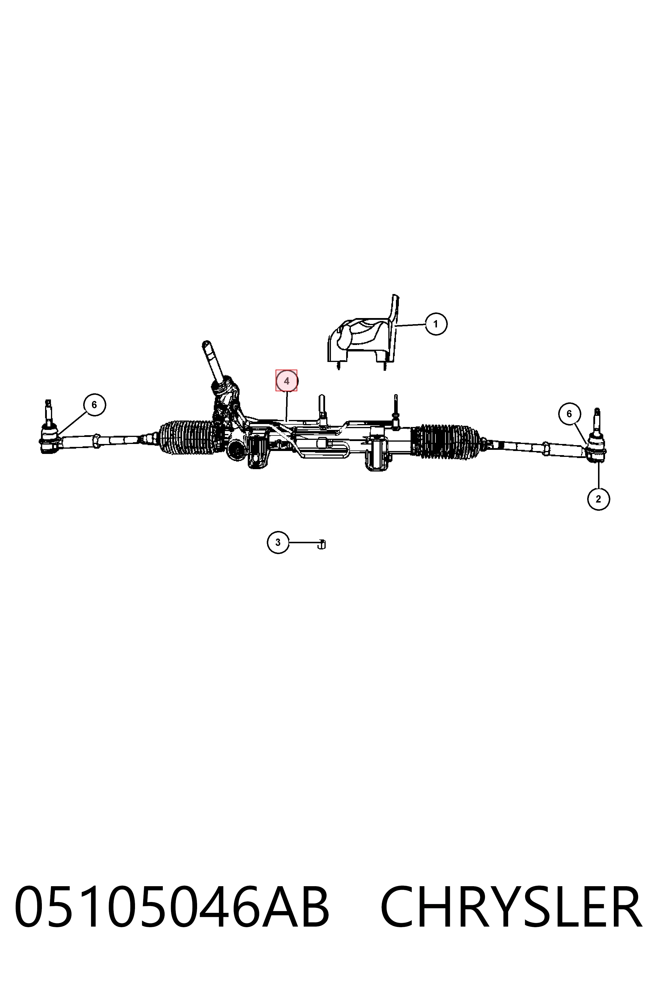 K68060088AC Fiat/Alfa/Lancia Рейковий рульовий механізм