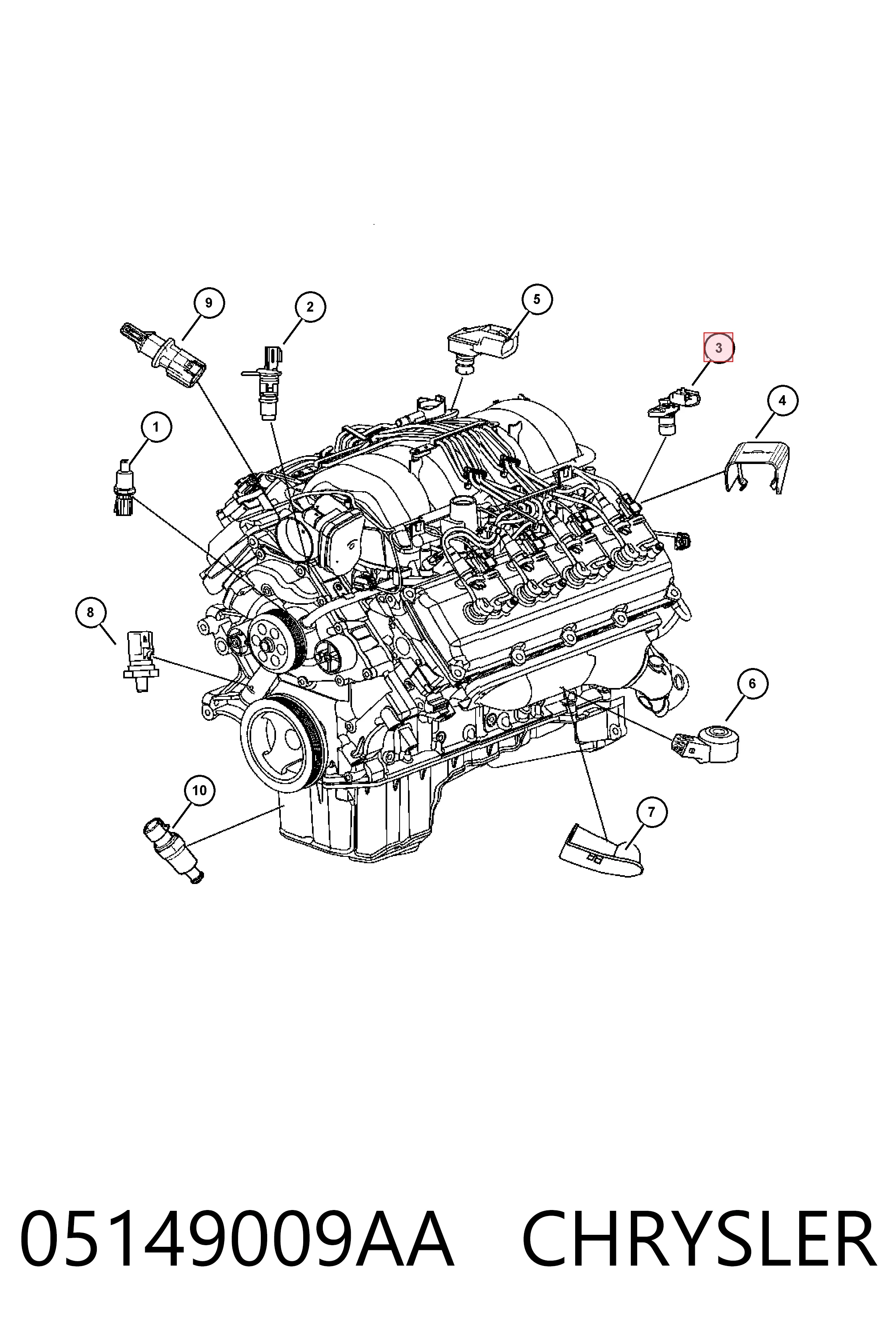 05149009AA Chrysler ДПКВ