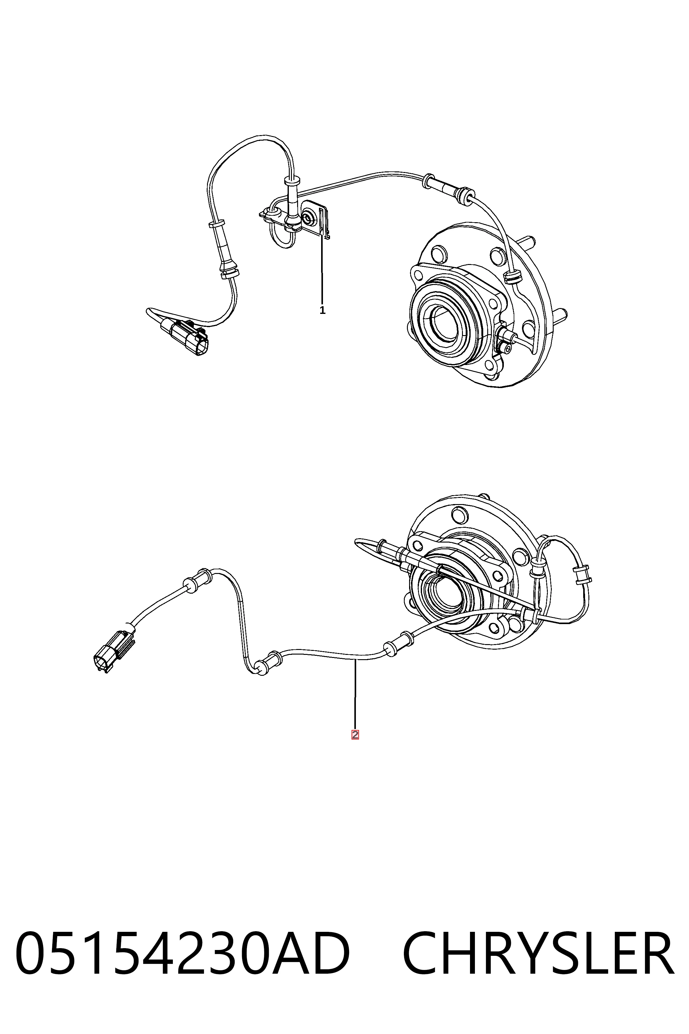 Купити 5S13345 Ultra Power Датчик АБС (ABS) задній