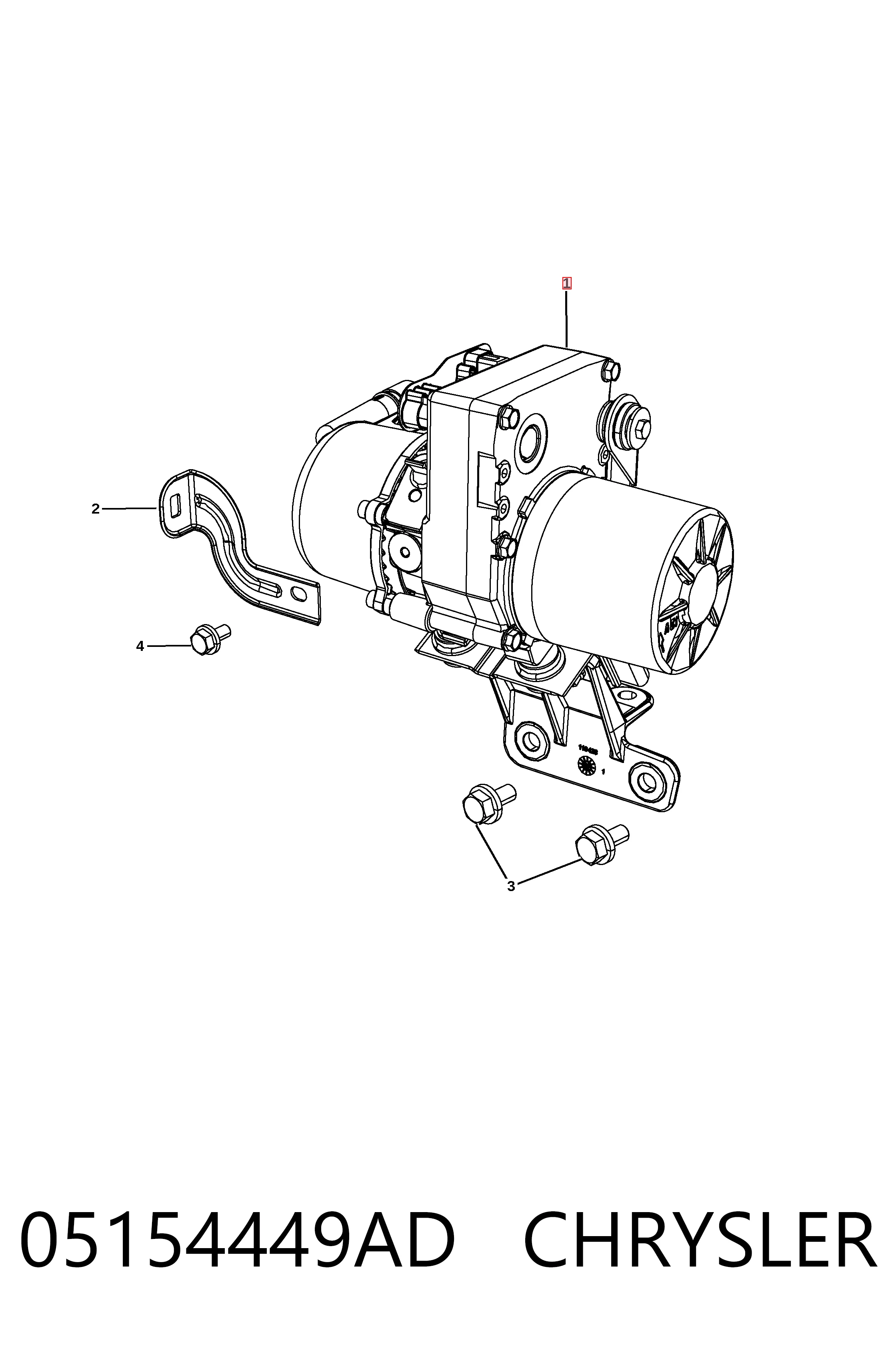 05154449AD Chrysler Насос гідропідсилювача