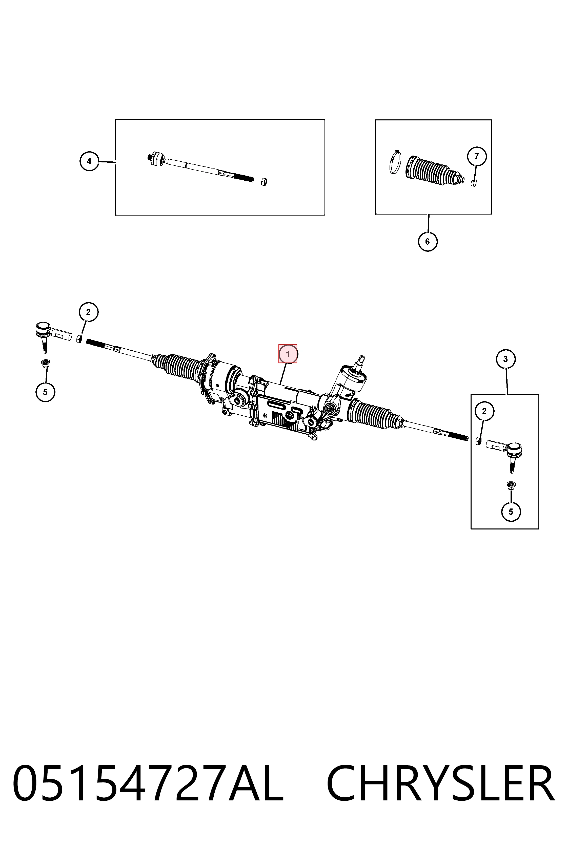 Кермова рейка Fiat/Alfa/Lancia K68323541AA