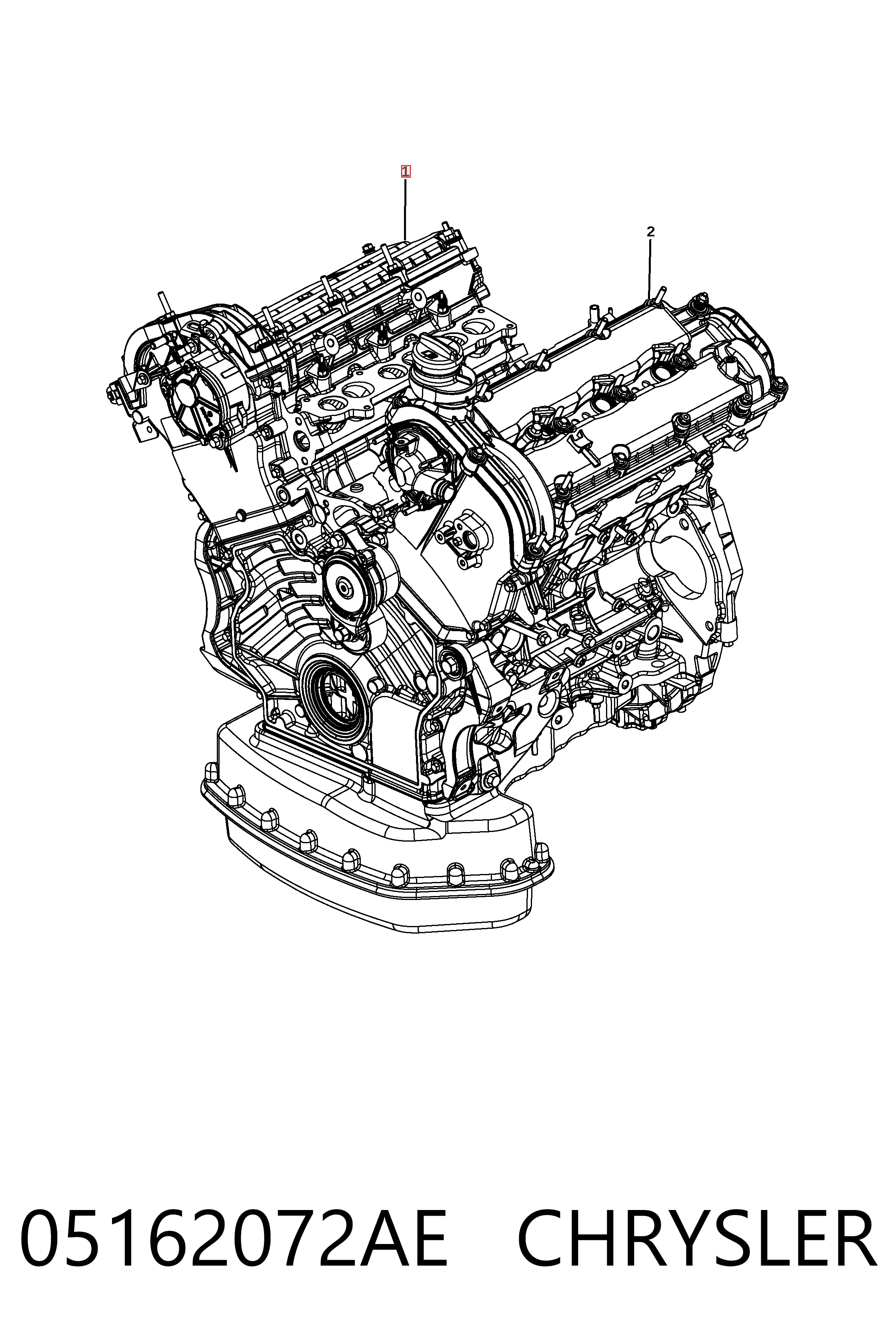 K05162072AD Fiat/Alfa/Lancia Мотор в зборі