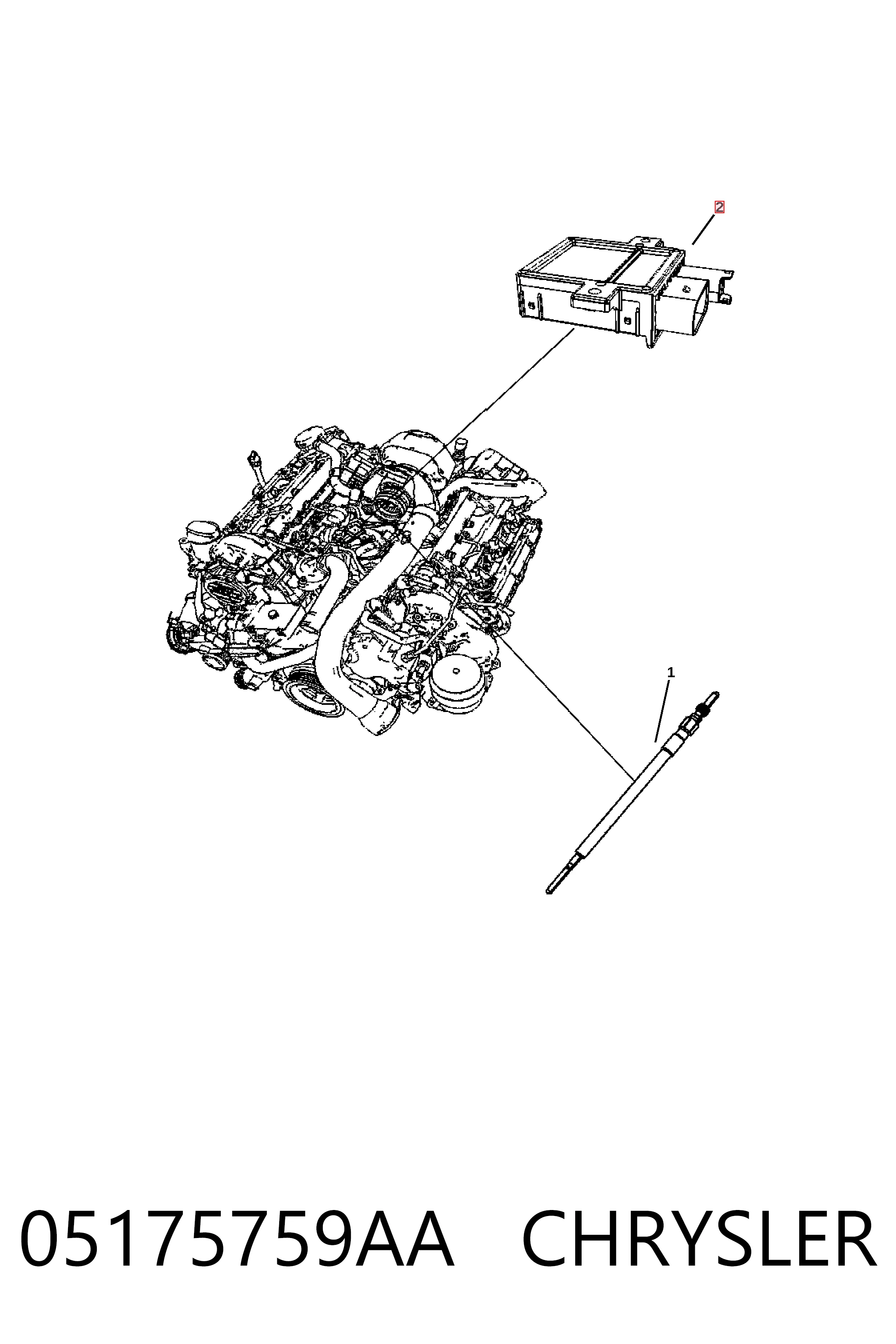 Реле свічок накалу K68013182AC Fiat/Alfa/Lancia
