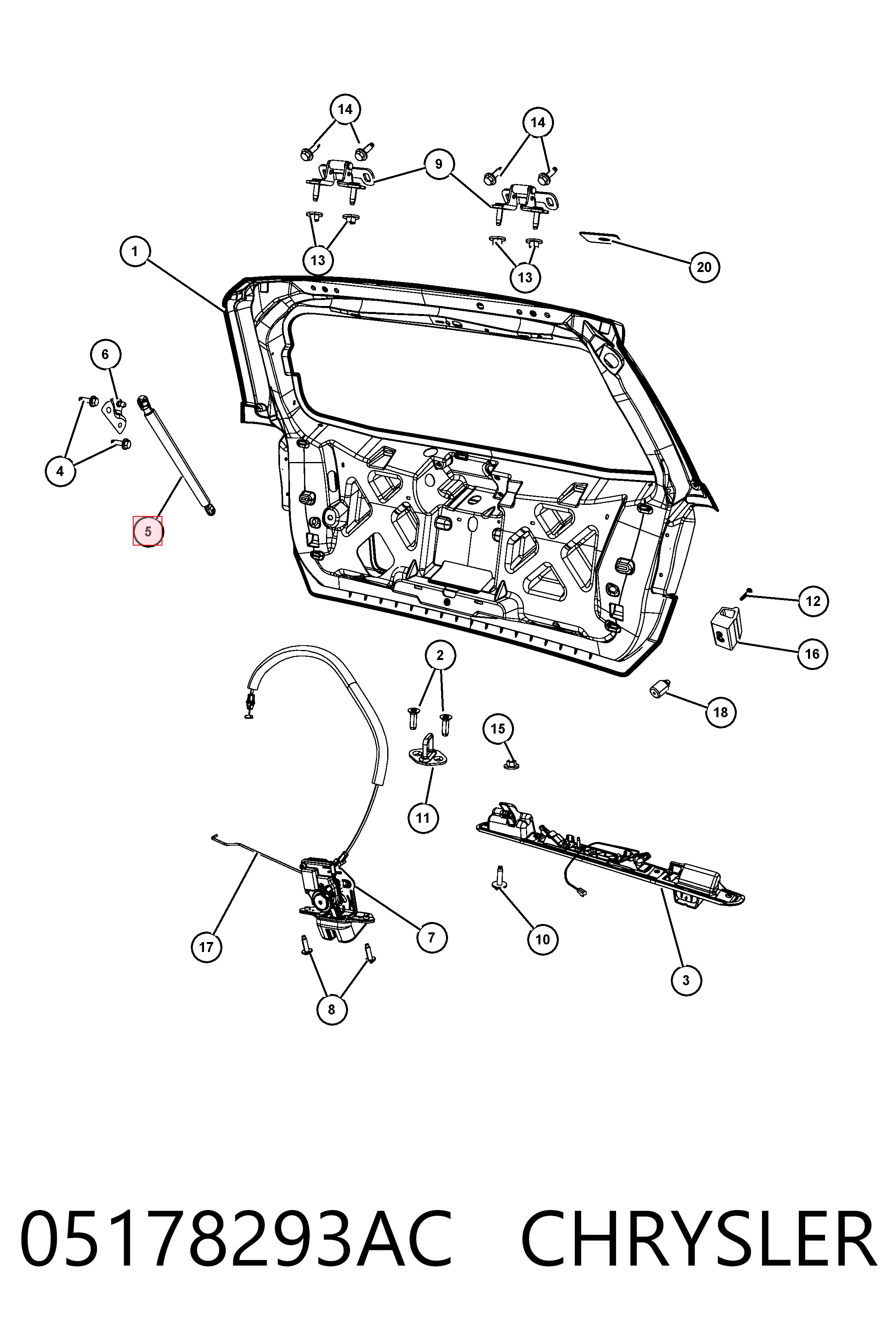 Купити GS1060 Magneti Marelli Амортизатор двері багажника