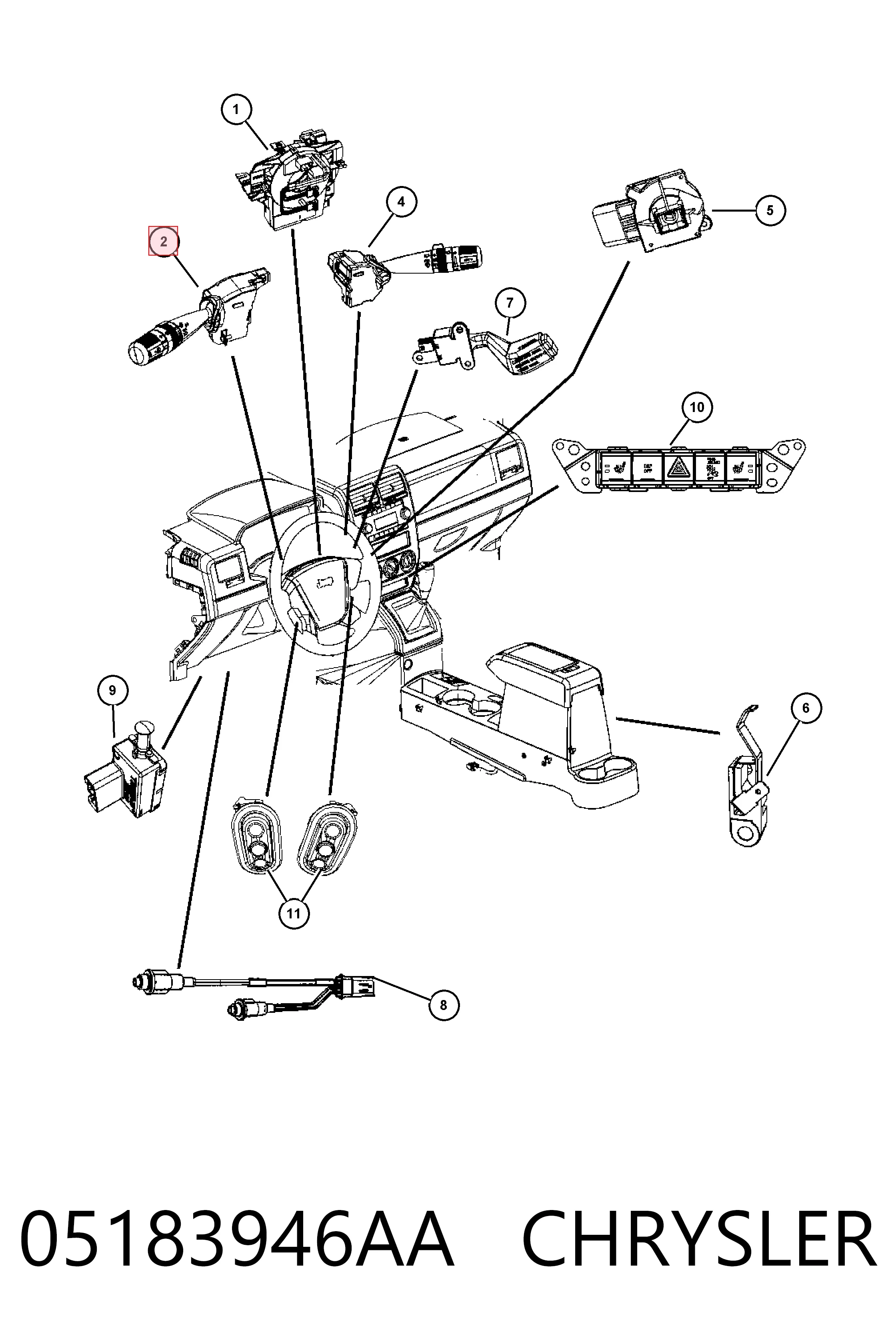 K05183946AB Fiat/Alfa/Lancia 