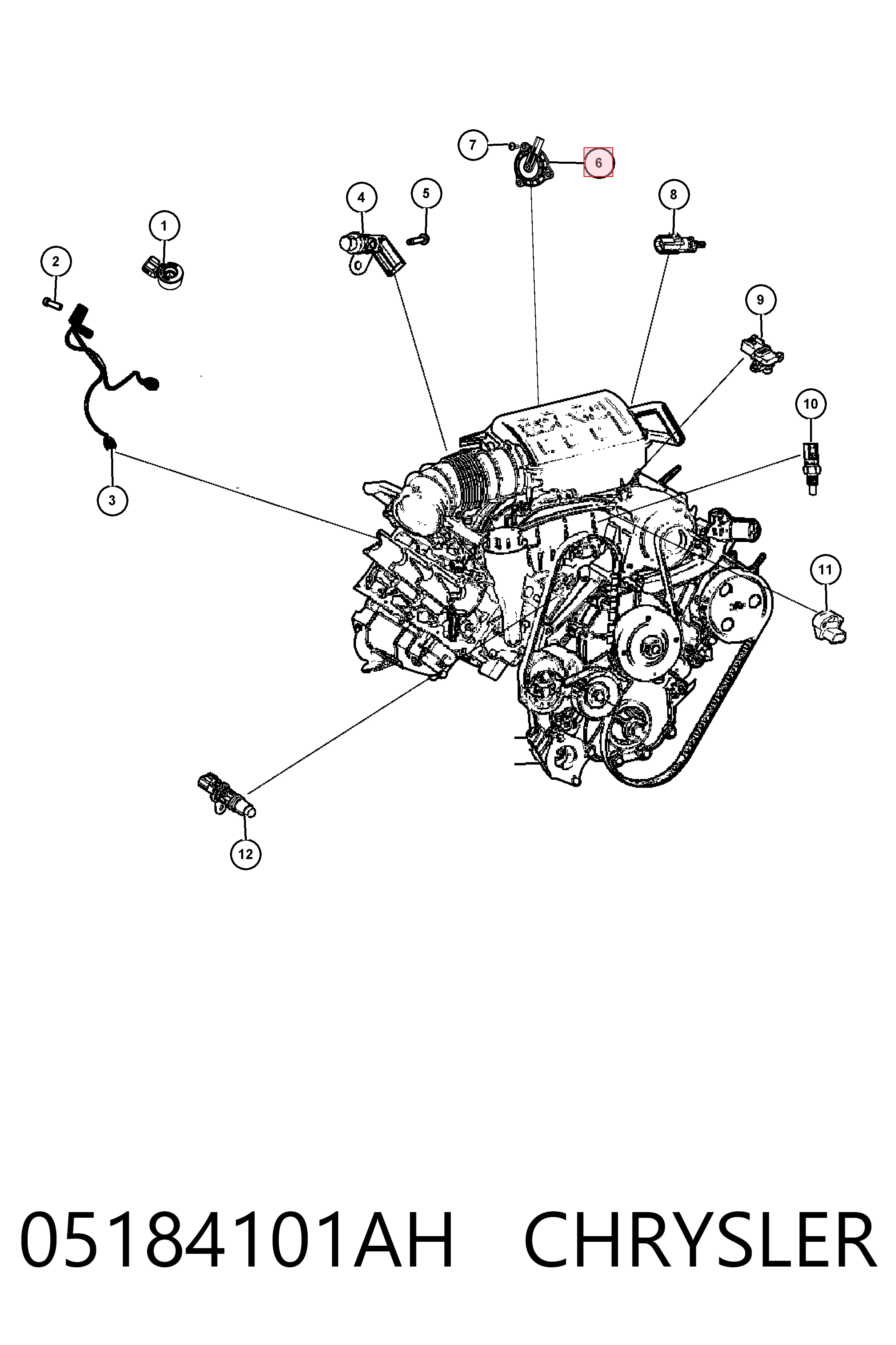 05184101AH Chrysler Клапан електромагнітний положення розподільного
