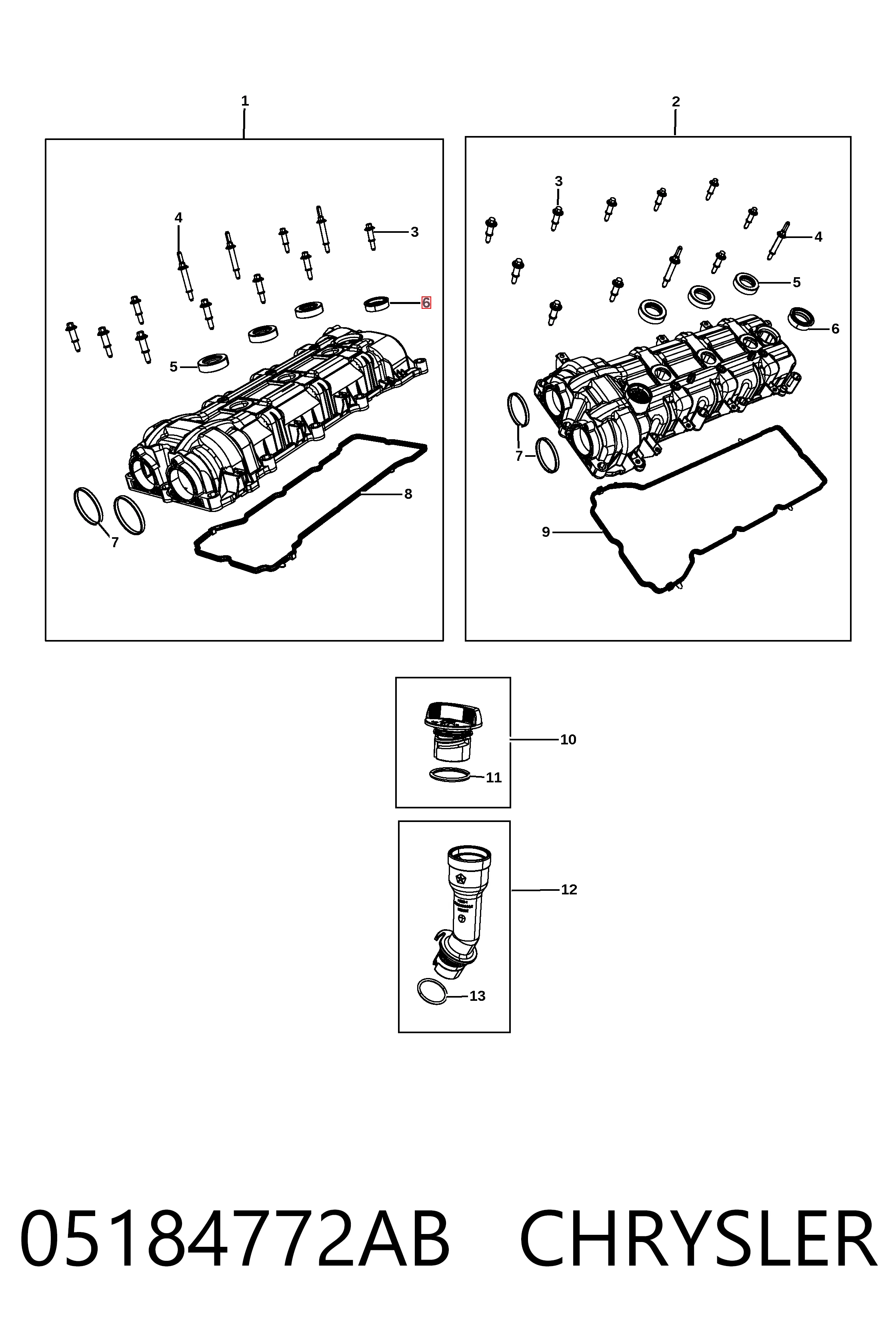 K05184772AB Fiat/Alfa/Lancia Кільце ущільнювальне свічкового колодязя