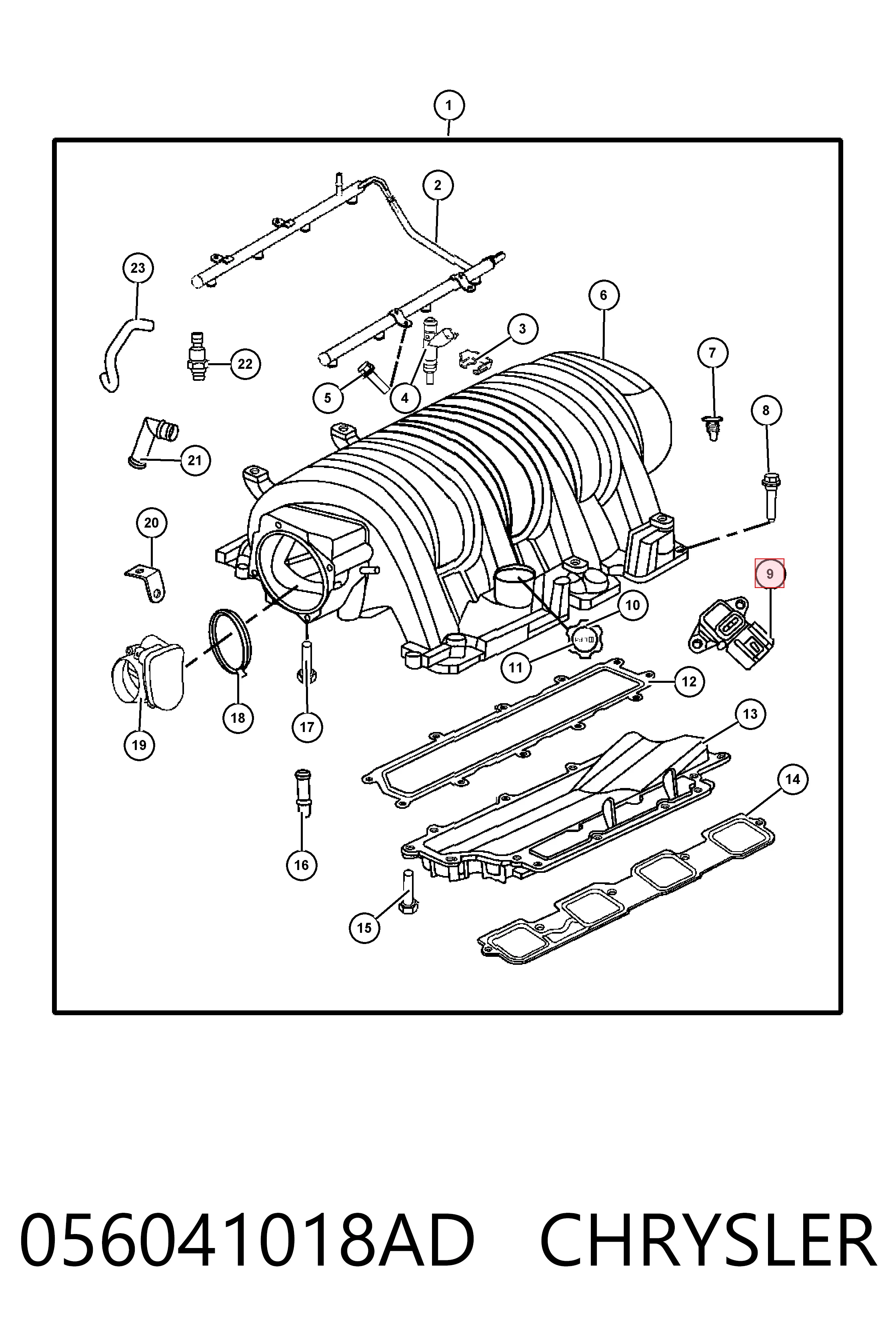 MAP сенсор Fiat/Alfa/Lancia K56041018AD ціна, від 16.83 USD