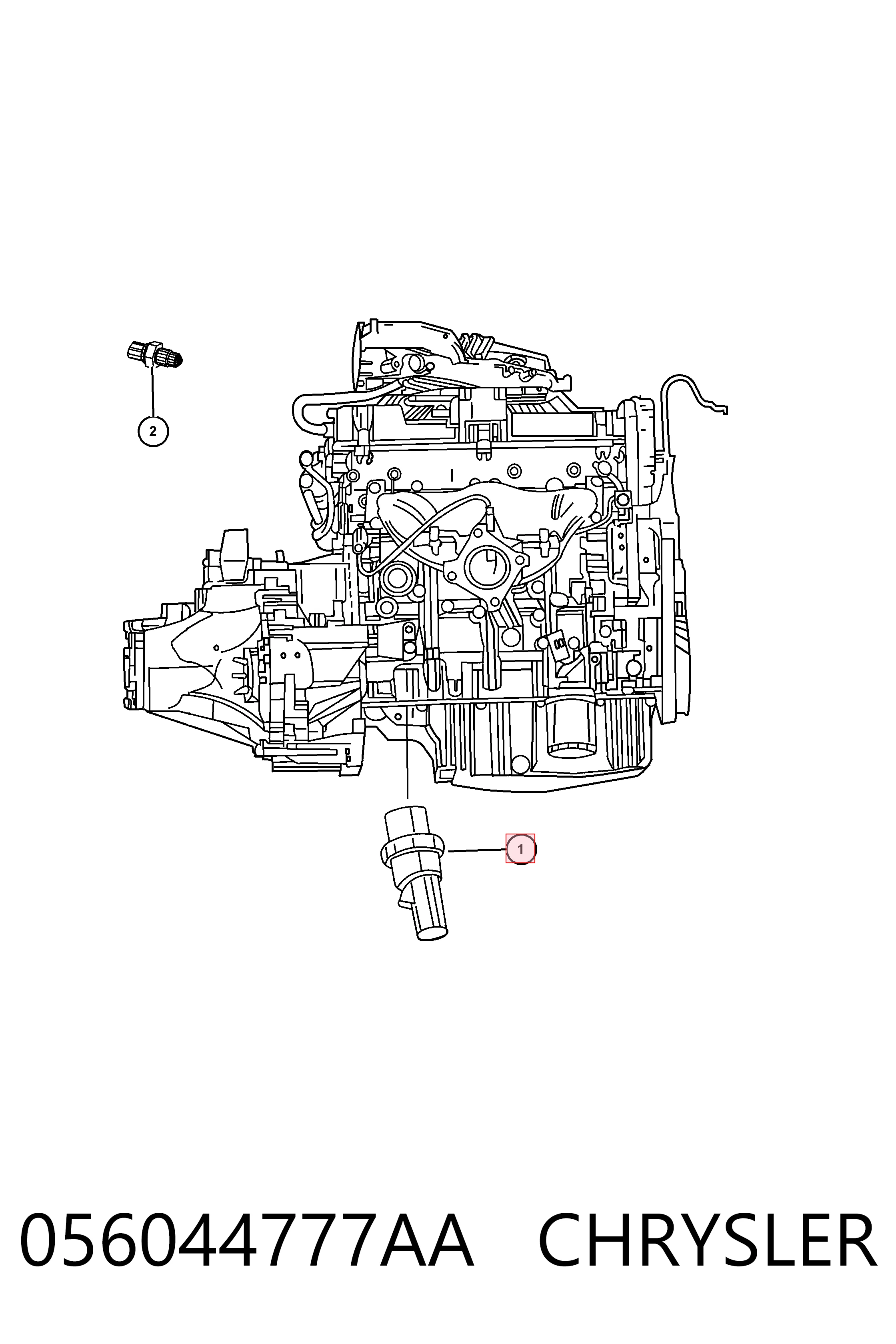 Датчик тиску масла K05149062AB Fiat/Alfa/Lancia