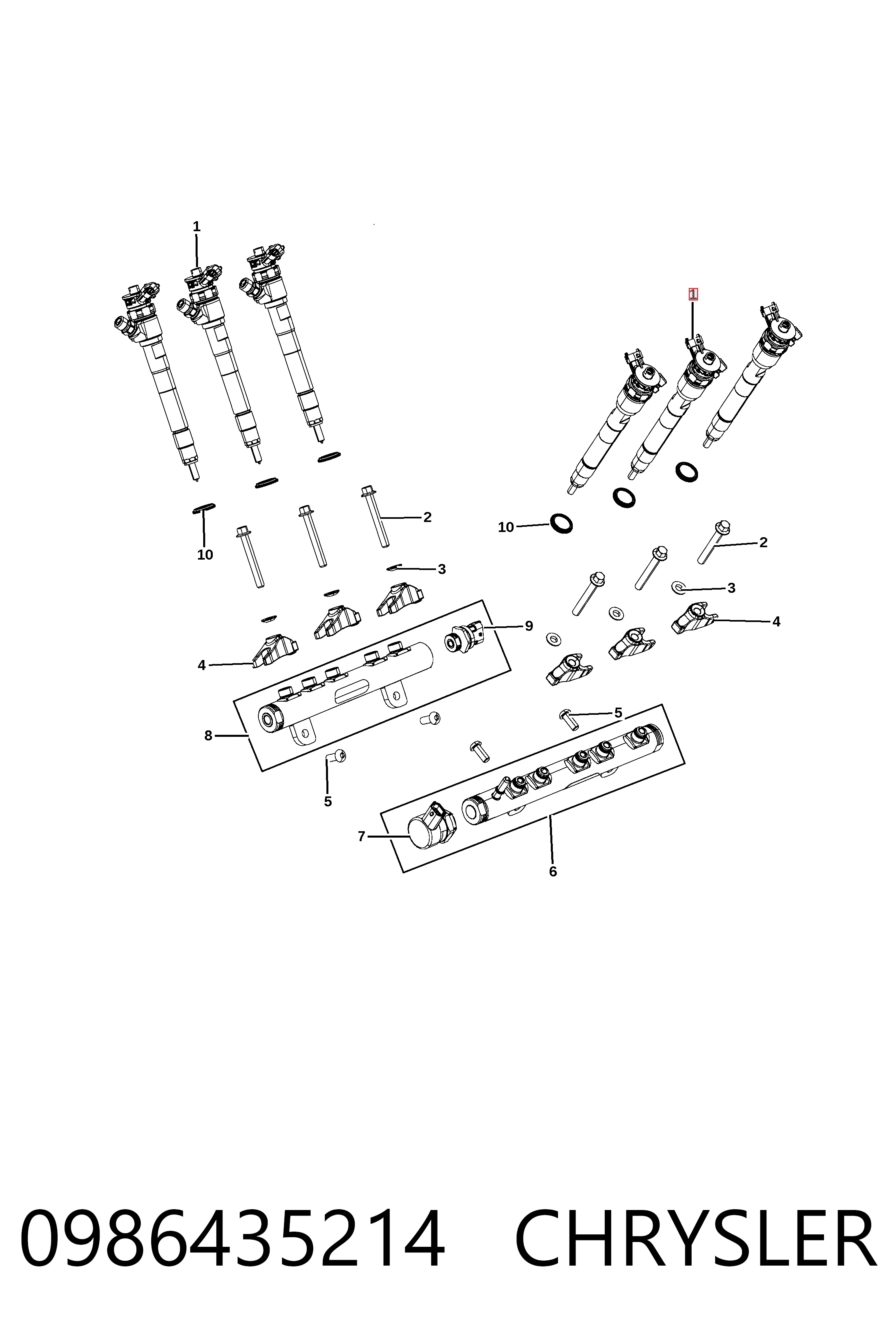 Купити 445110430 Bosch Форсунка дизельна в зборі, розпилювач + тримач