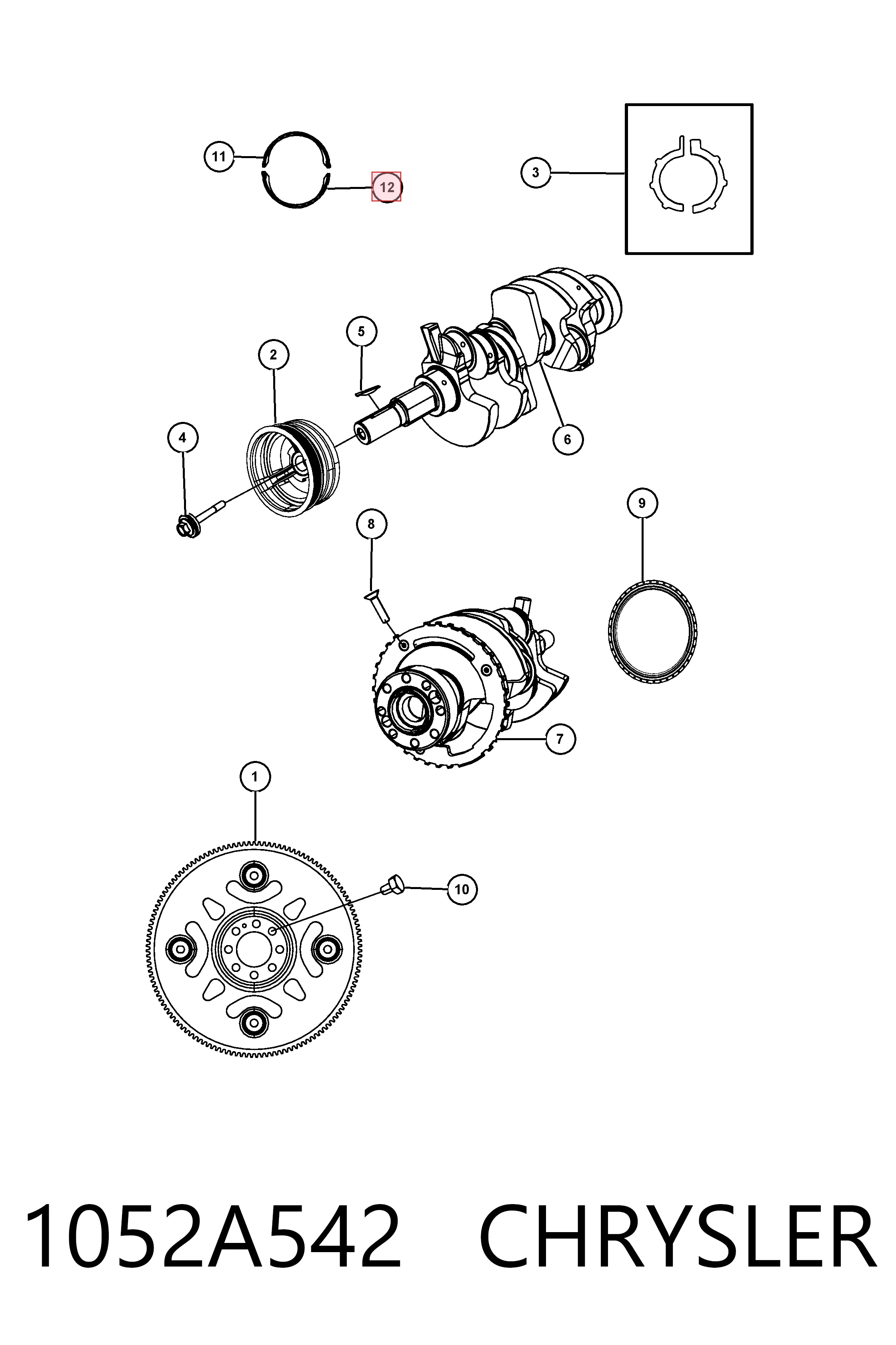 Fiat/Alfa/Lancia K04884921AA ціна, від 2.48 USD