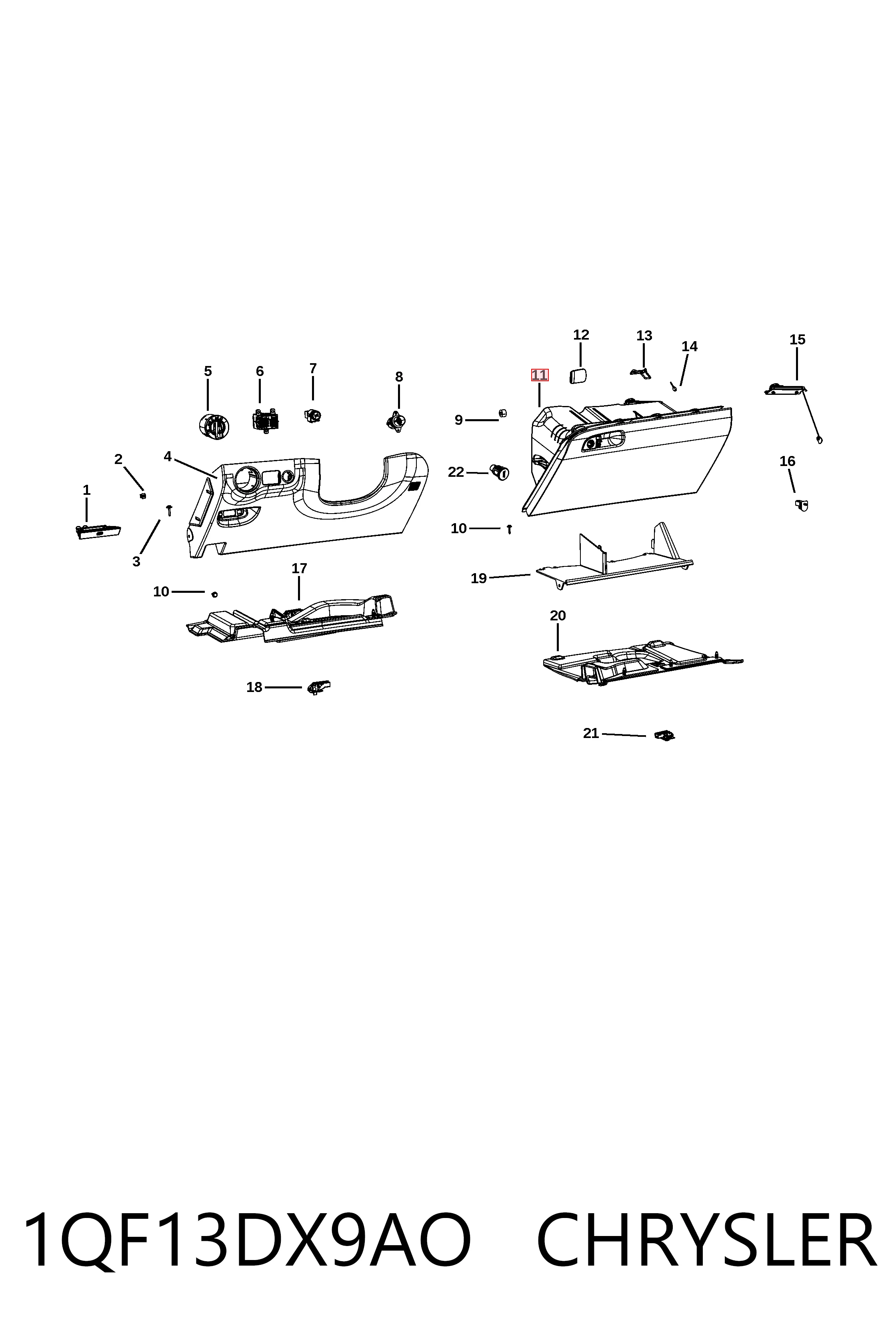  Fiat/Alfa/Lancia K1QF13DX9AP ціна, від 31.67 USD