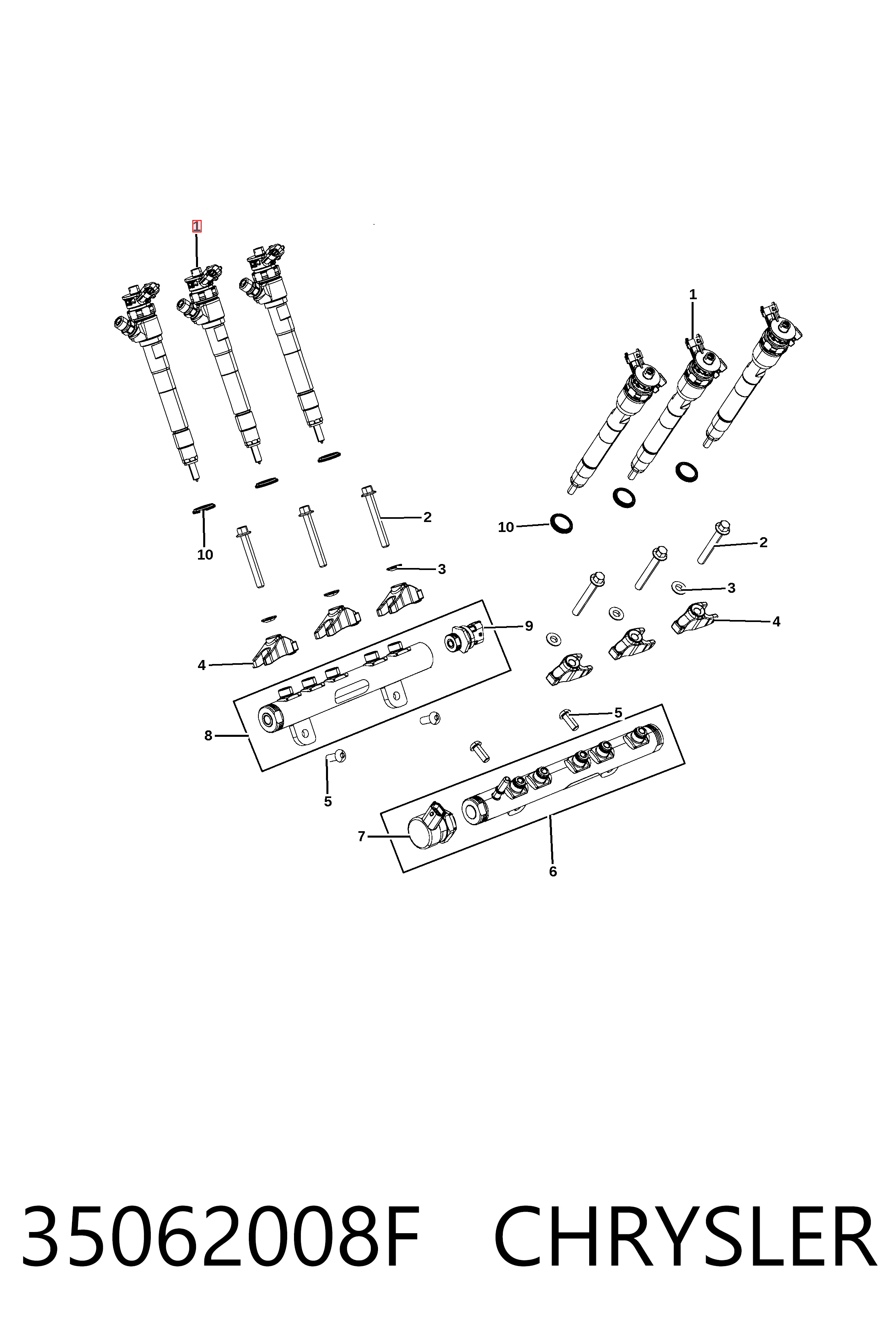 Купити 445110430 Bosch Форсунка дизельна в зборі, розпилювач + тримач