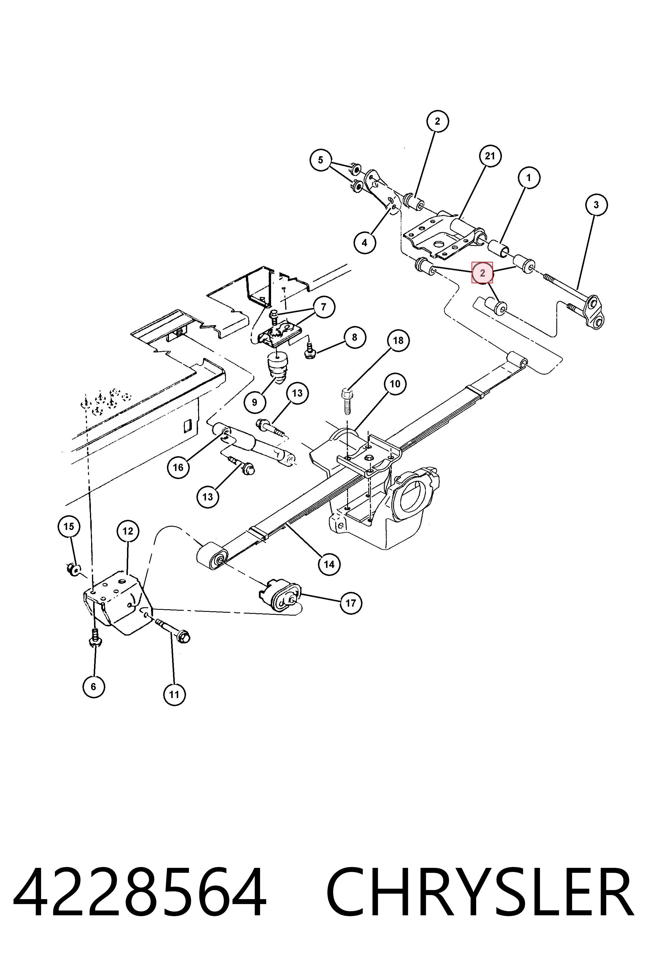 Купити K04228564 Fiat/Alfa/Lancia Сайлентблок сережки ресори