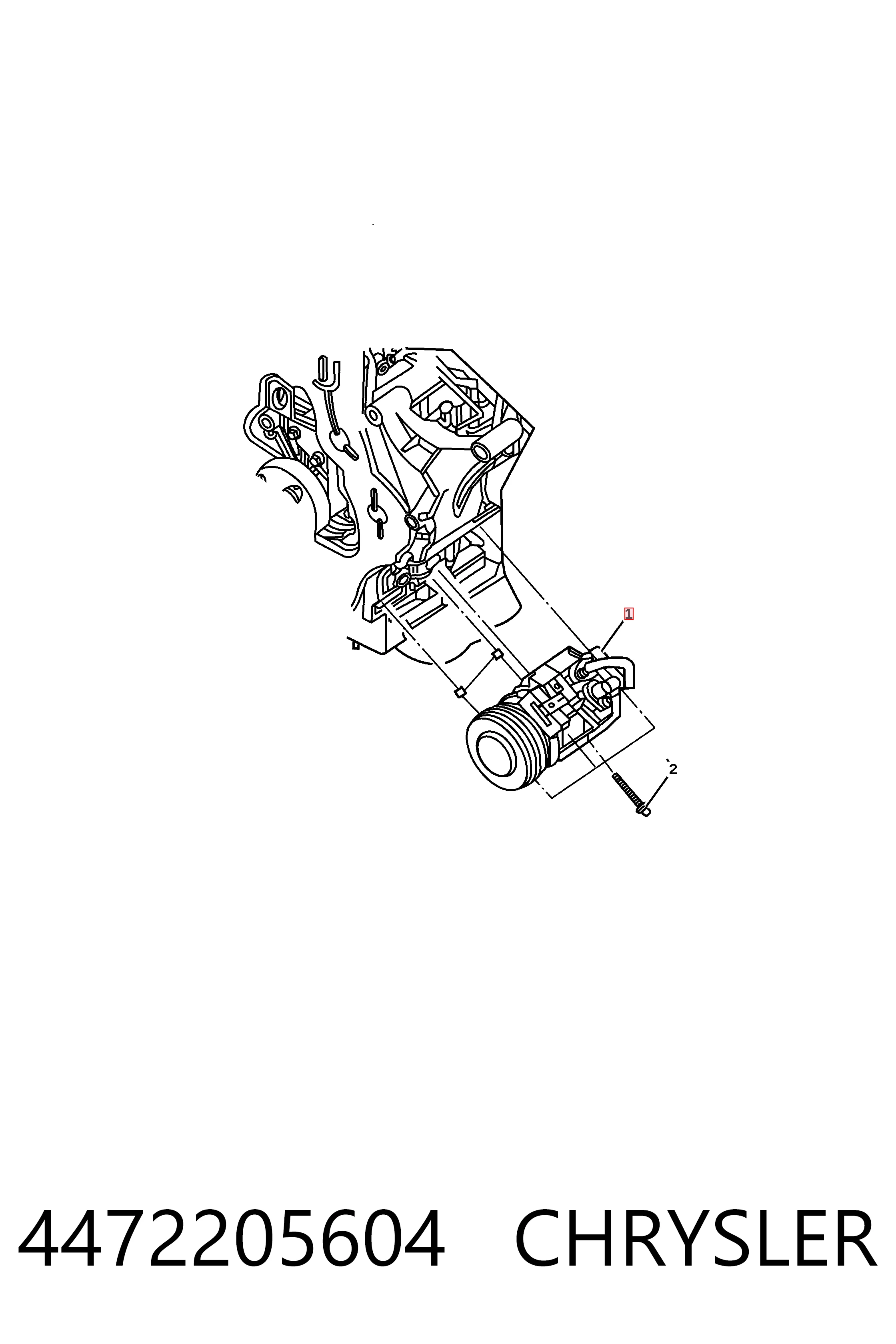 4472205604 Chrysler Компресор холодоагенту