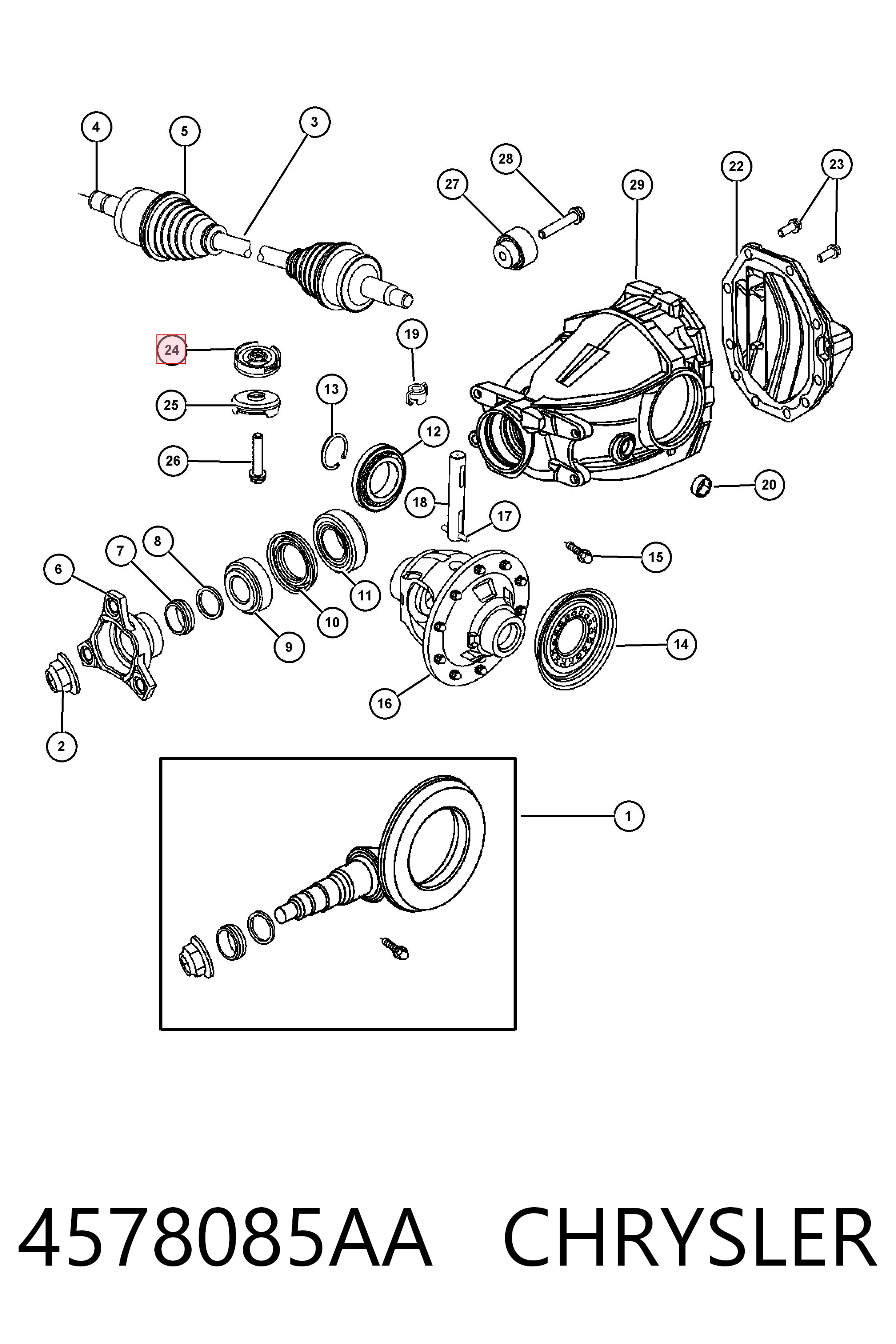 4578085AA Chrysler 