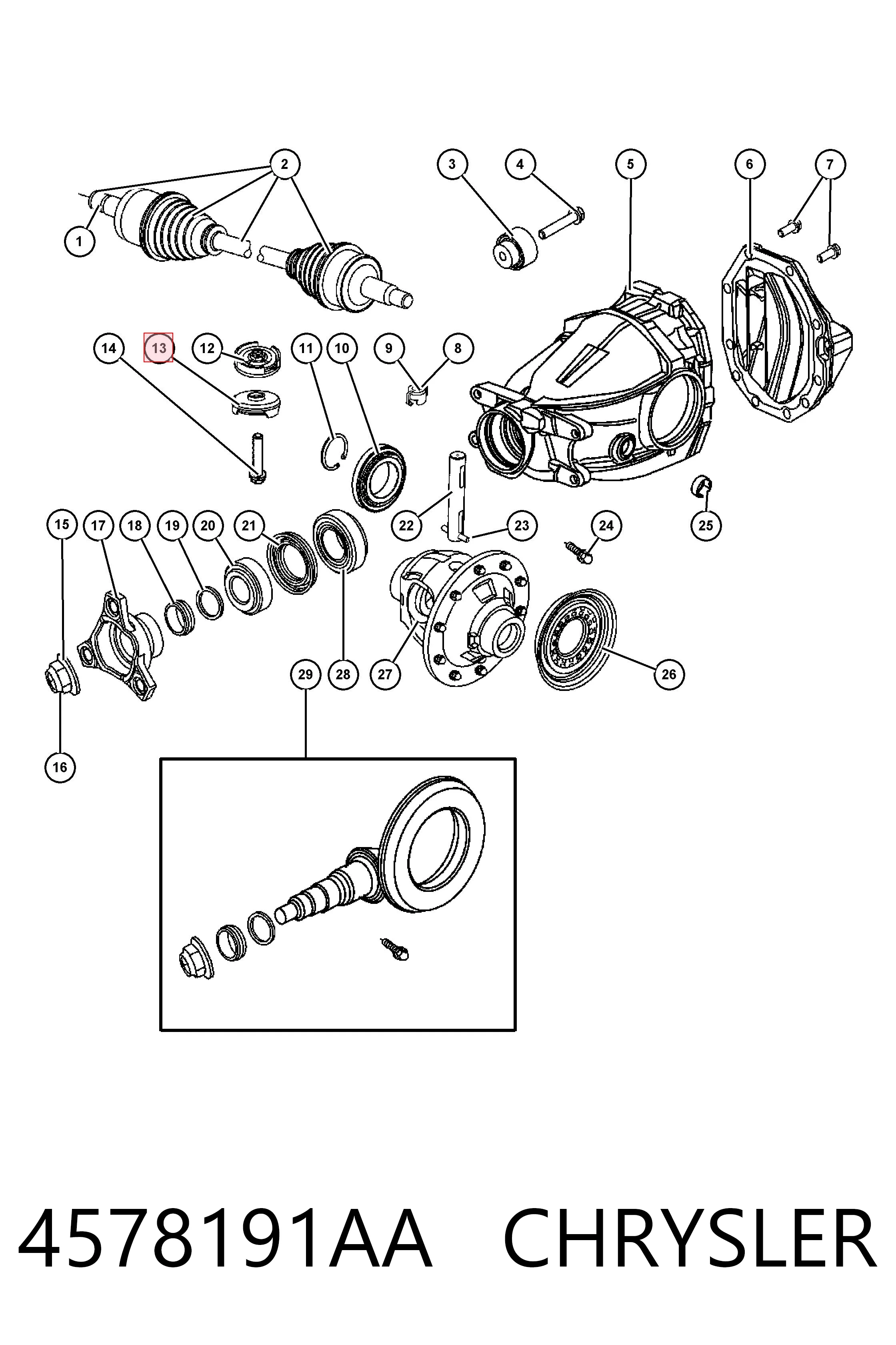 4578191AA Chrysler 